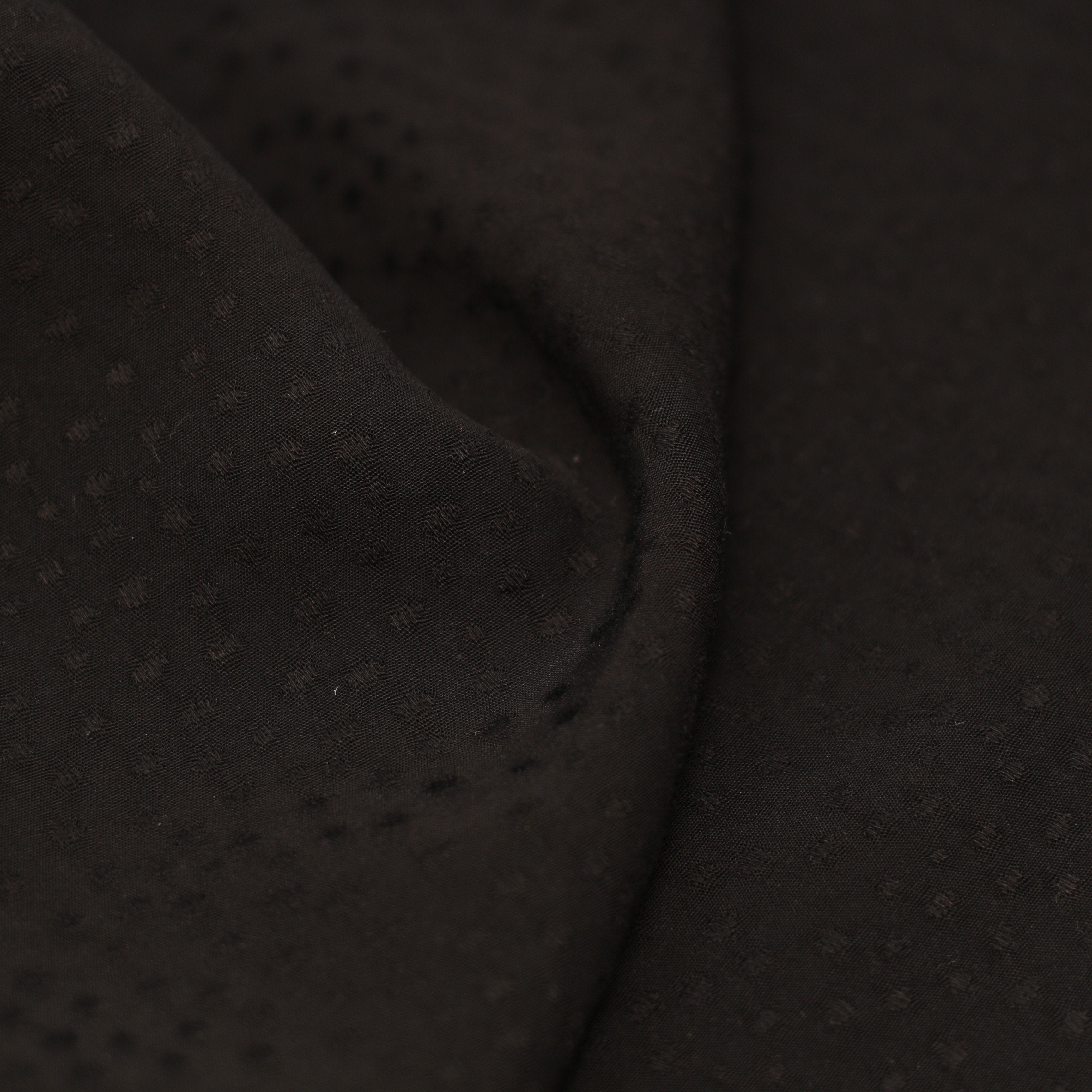 Tissu Viscose Unie Dobby - Noir (Vendu x10cm) Tissus Sélection Gaspard & Léonie | Gaspard et Léonie Tissus Mercerie Toulouse