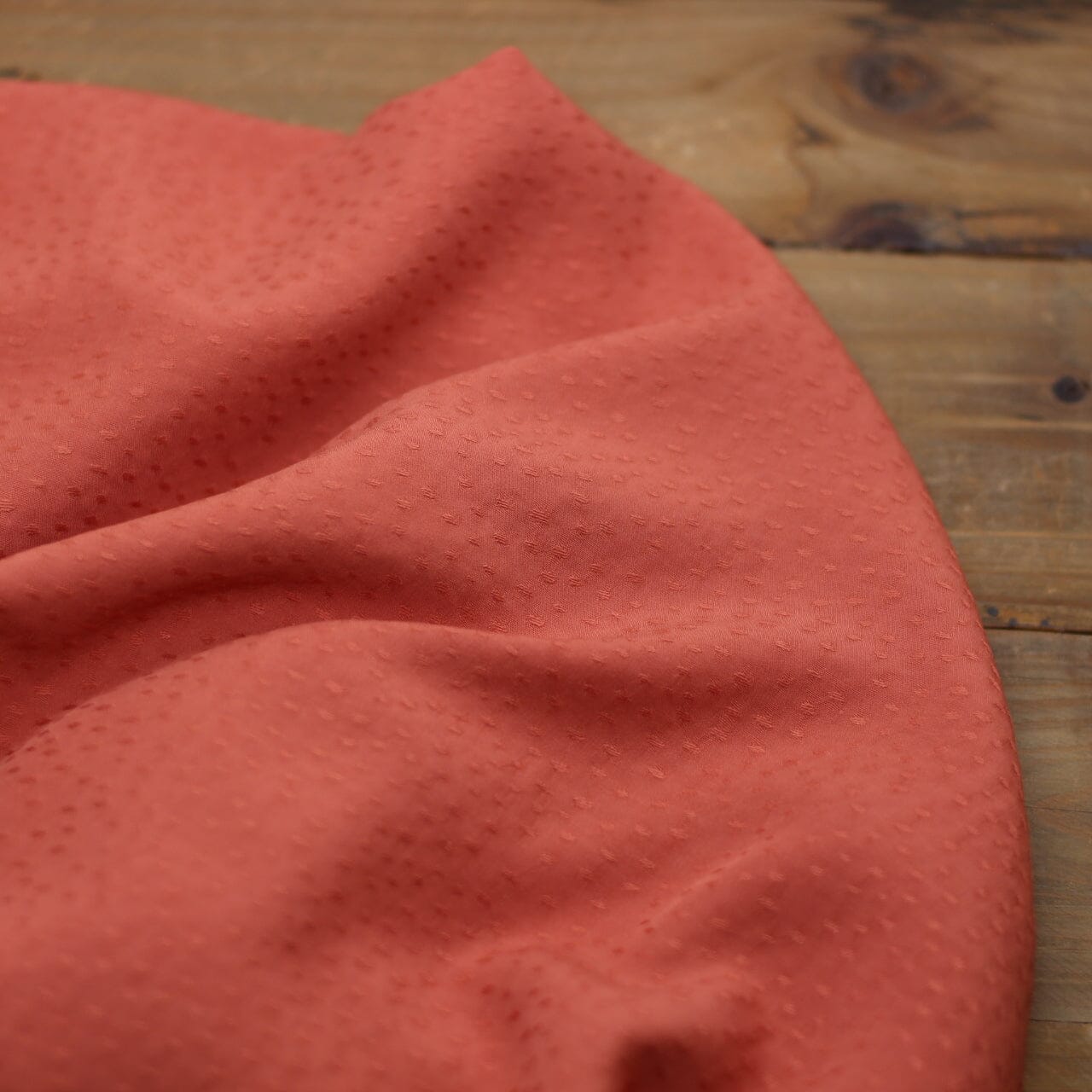 Tissu Viscose Unie Dobby - Terracotta (Vendu x10cm) Tissus Sélection Gaspard & Léonie | Gaspard et Léonie Tissus en ligne et Mercerie à Toulouse