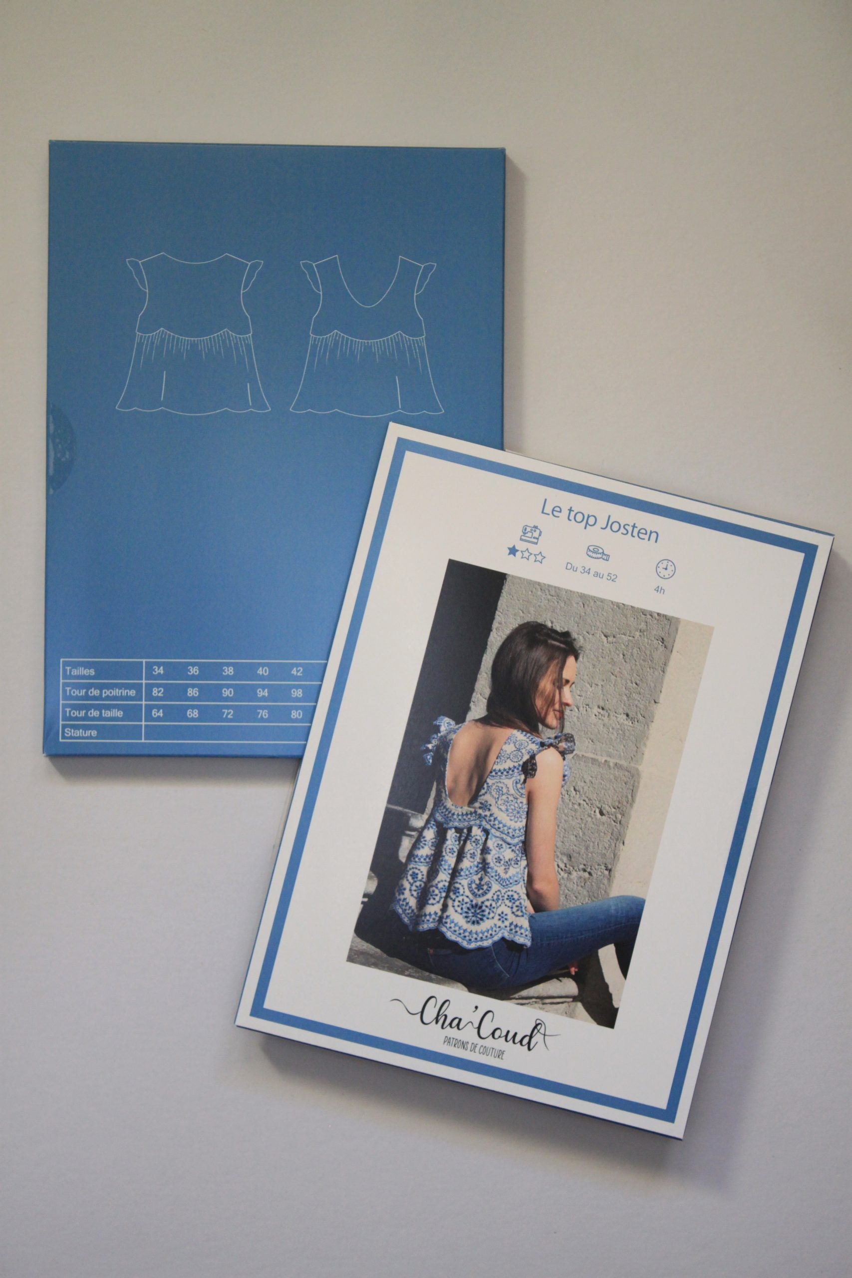 Top JOSTEN Femme - Patron de couture pochette - CHA'COUD Patron de couture Cha'Coud | Gaspard et Léonie Tissus en ligne et Mercerie à Toulouse