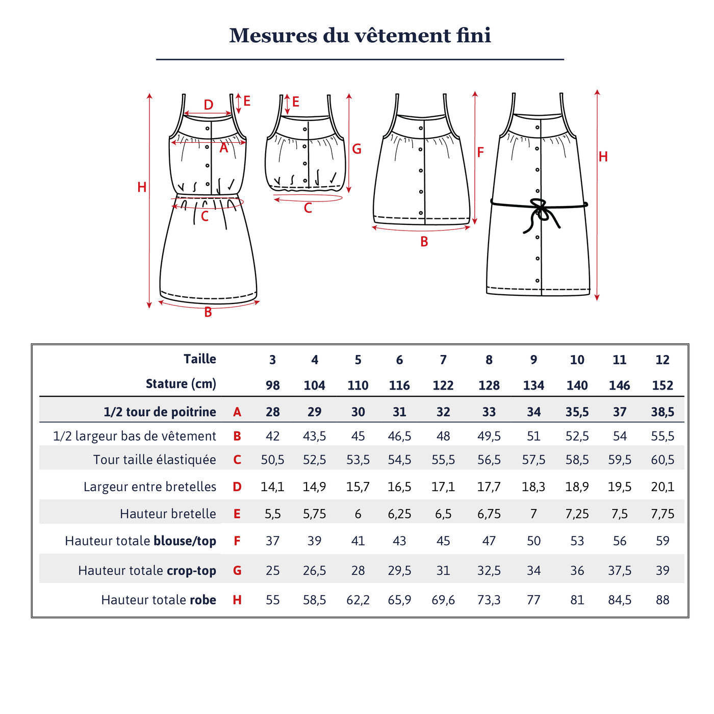 Top ou Robe ZANZIBAR KIDS patron de couture pochette - IKATEE Patron de couture Ikatee | Gaspard et Léonie Tissus en ligne et Mercerie à Toulouse