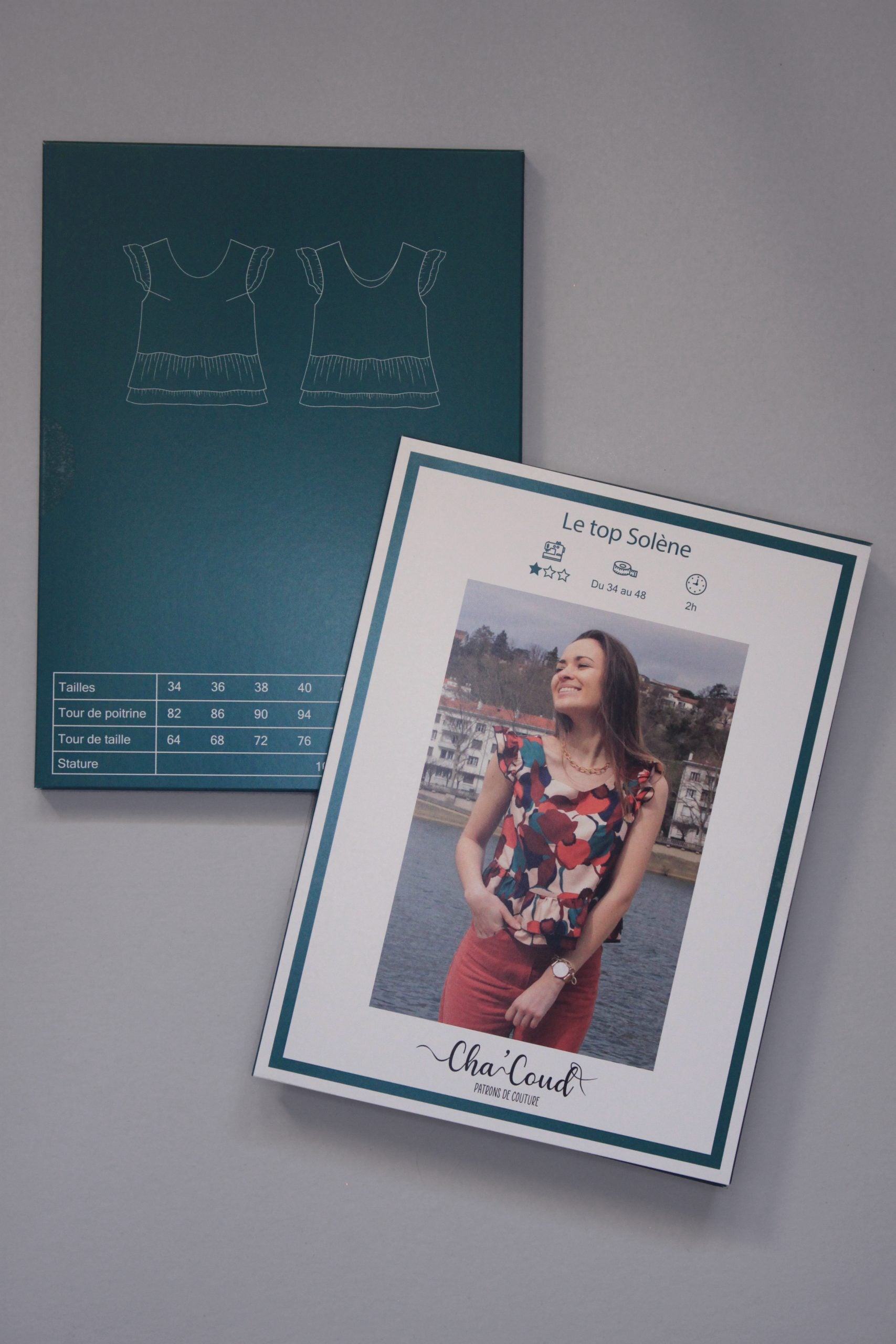 Top SOLENE Femme - Patron de couture pochette - CHA'COUD Patron de couture Cha'Coud | Gaspard et Léonie Tissus en ligne et Mercerie à Toulouse