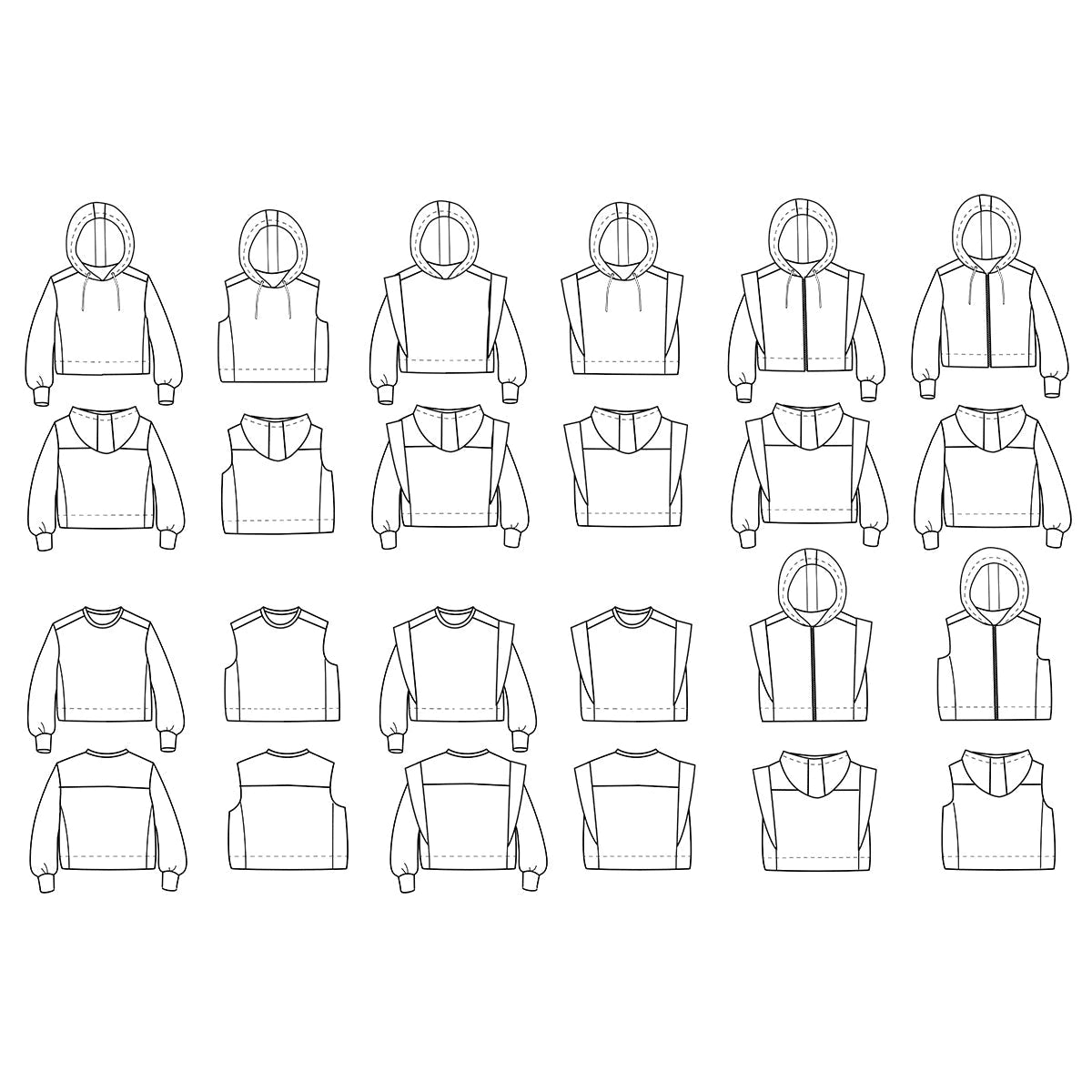 VANCOUVER Sweat Patron de couture pochette - IKATEE Patron de couture Ikatee | Gaspard et Léonie Tissus en ligne et Mercerie à Toulouse