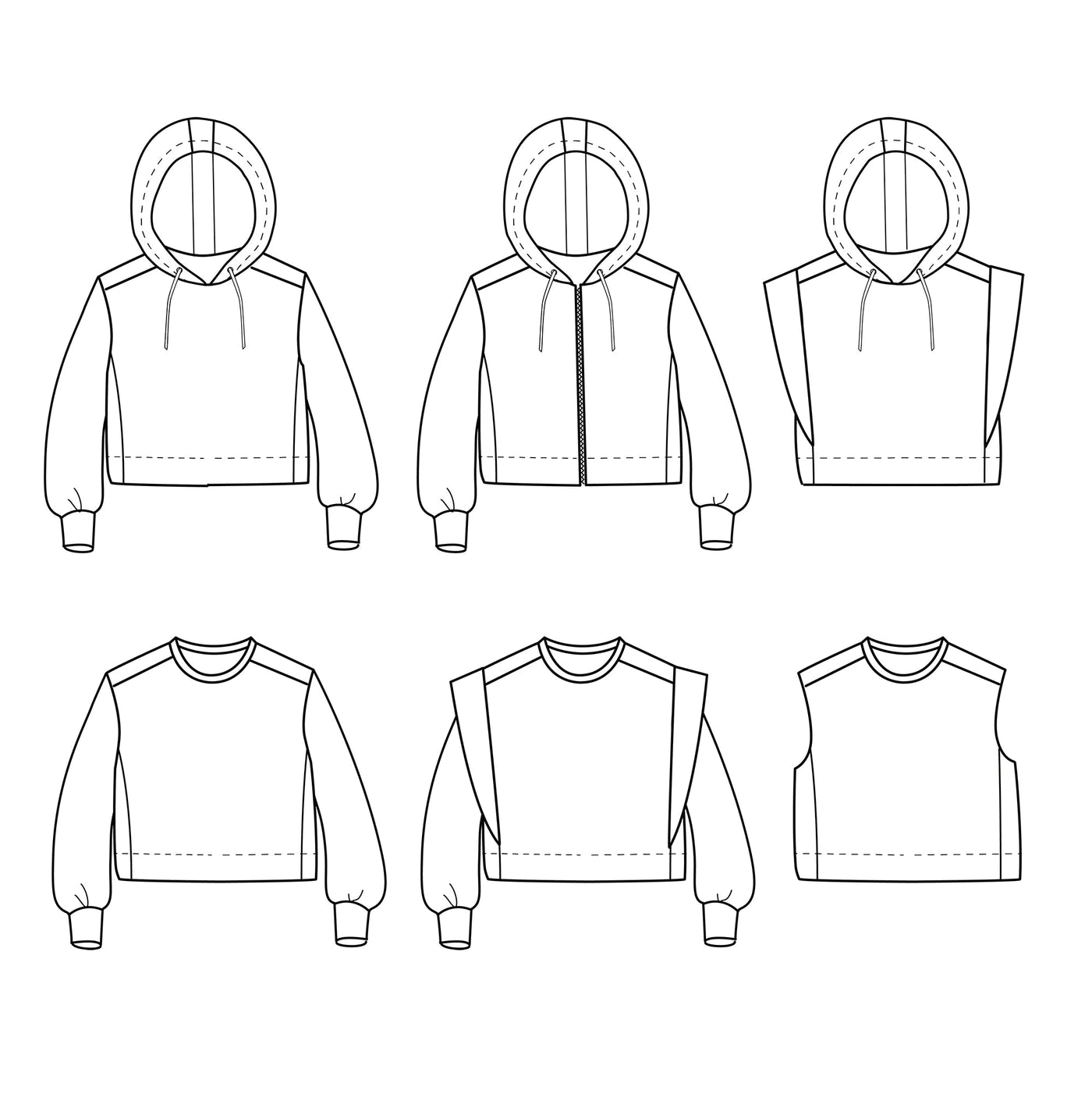 VANCOUVER Sweat Patron de couture pochette - IKATEE Patron de couture Ikatee | Gaspard et Léonie Tissus en ligne et Mercerie à Toulouse