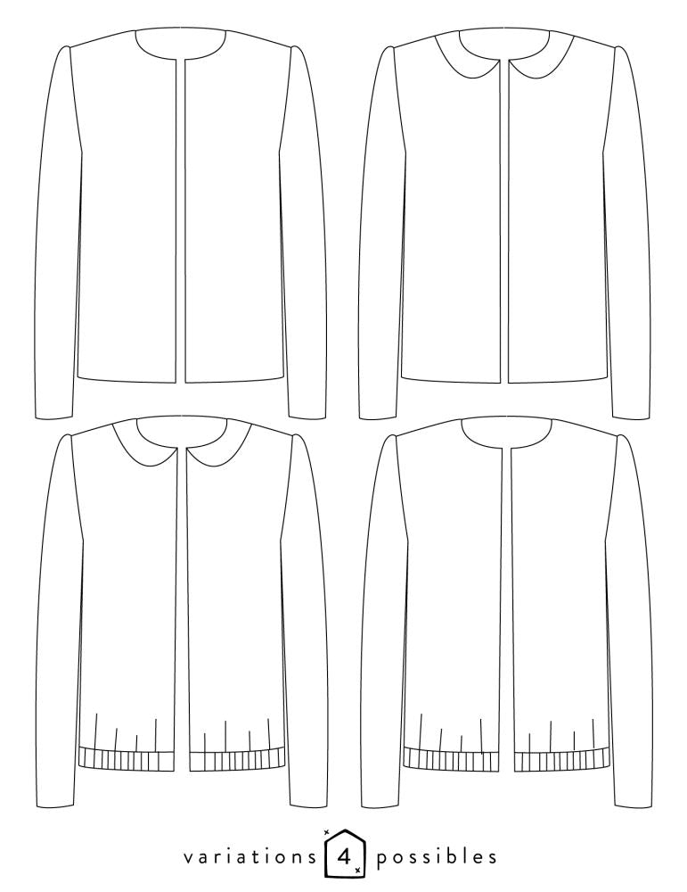 Veste femme CLAUDIE Patron de couture pochette - Atelier SCÄMMIT Patron de couture ATELIER SCÄMMIT | Gaspard et Léonie Tissus en ligne et Mercerie à Toulouse