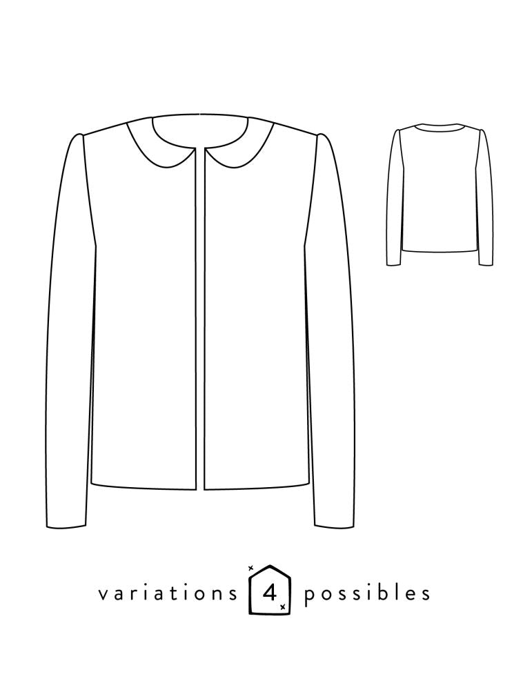 Veste femme CLAUDIE Patron de couture pochette - Atelier SCÄMMIT Patron de couture ATELIER SCÄMMIT | Gaspard et Léonie Tissus en ligne et Mercerie à Toulouse