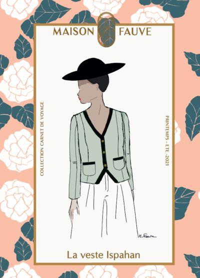 Veste ISPAHAN Patron de couture Pochette Patron de couture MAISON FAUVE | Gaspard et Léonie Tissus Mercerie Toulouse