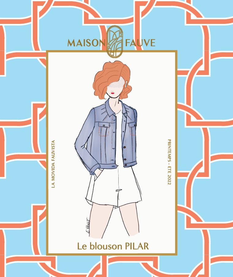 Veste PILAR patron de couture pochette - MAISON FAUVE Patron de couture MAISON FAUVE | Gaspard et Léonie Tissus en ligne et Mercerie à Toulouse