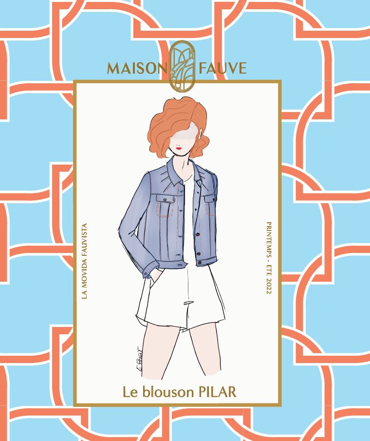 Veste PILAR patron de couture pochette - MAISON FAUVE Patron de couture MAISON FAUVE | Gaspard et Léonie Tissus en ligne et Mercerie à Toulouse