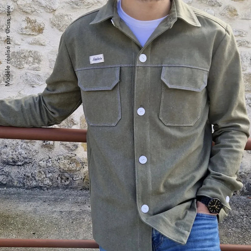 Veste Surchemise RUBEN Patron de couture pochette - SUPER BISON Patron de couture SUPER BISON | Gaspard et Léonie Tissus en ligne et Mercerie à Toulouse