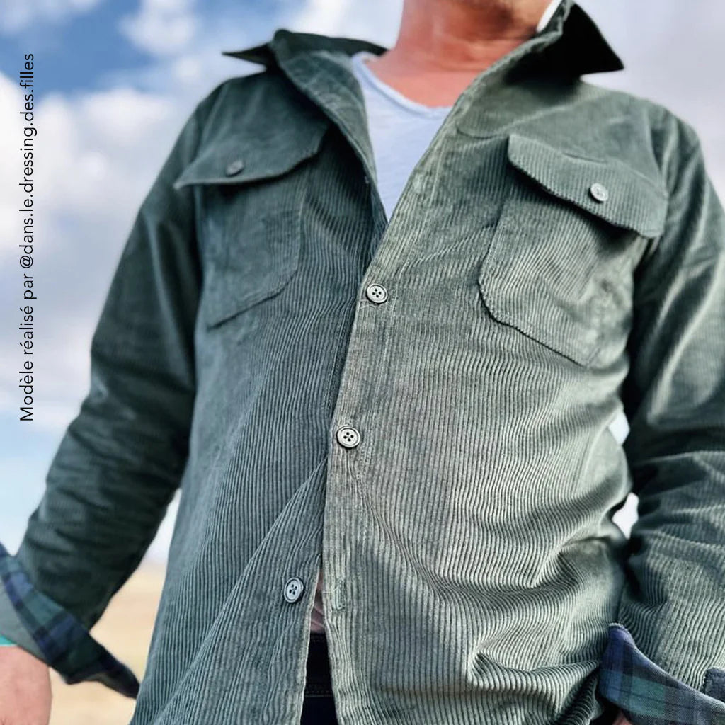 Veste Surchemise RUBEN Patron de couture pochette - SUPER BISON Patron de couture SUPER BISON | Gaspard et Léonie Tissus en ligne et Mercerie à Toulouse