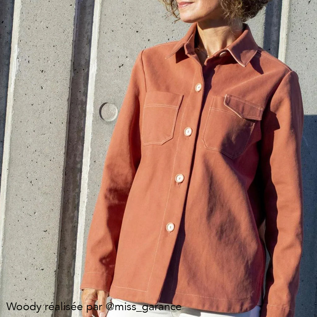 Veste Surchemise WOODY Patron de couture pochette - SUPER BISON Patron de couture SUPER BISON | Gaspard et Léonie Tissus en ligne et Mercerie à Toulouse