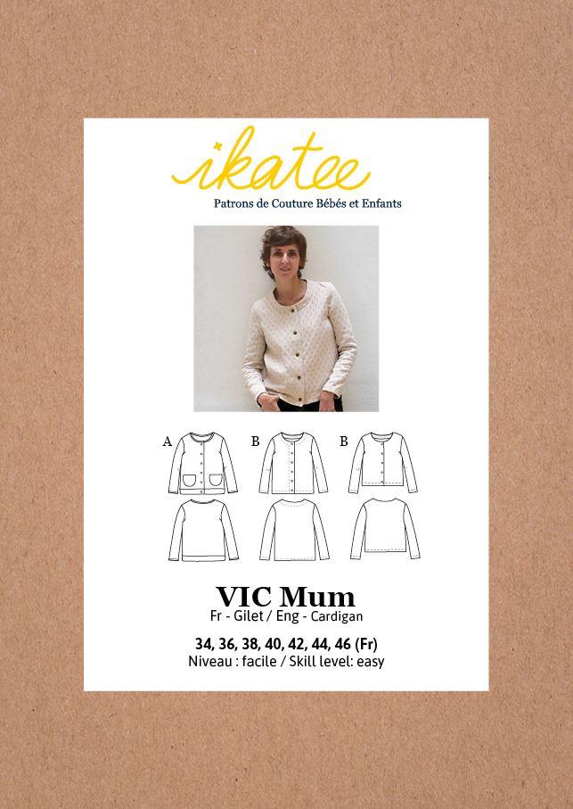 VIC Mum Gilet Patron de couture pochette - L'atelier de Gaspard et Léonie