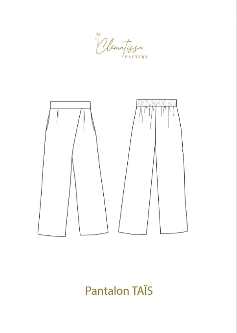 CHARLIE pants Sewing pattern Pocket - CLEMATISSE PATTERN