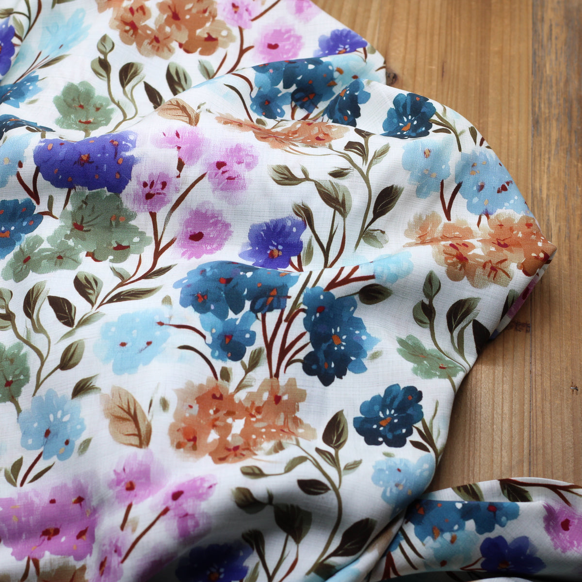 Tissu Viscose - BETTY - Ecru (vendu x10cm)