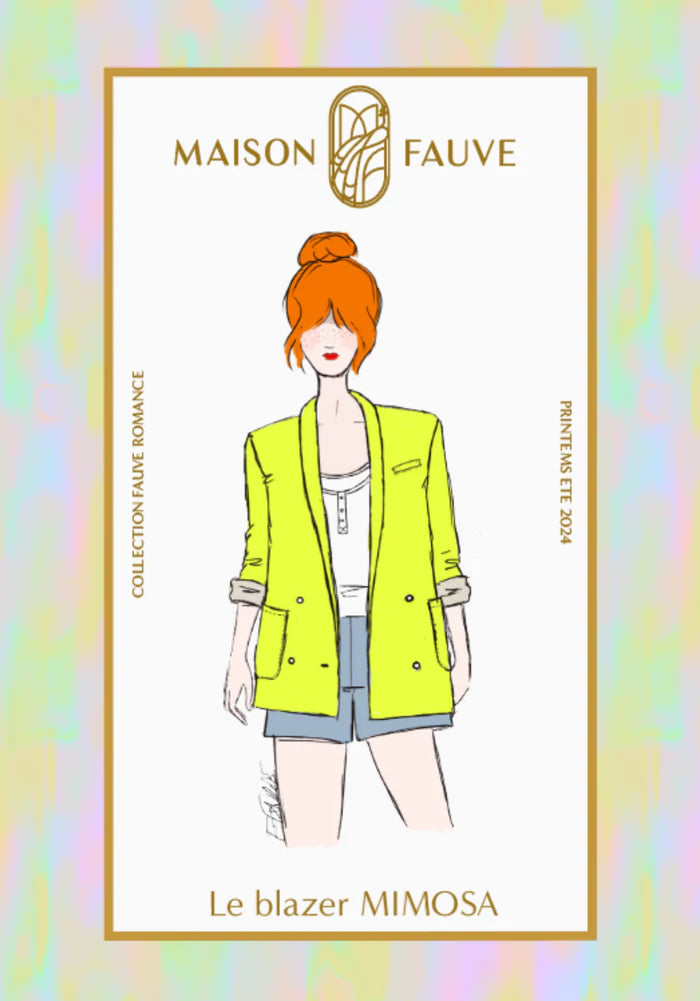 Blazer MIMOSA Patron de couture Pochette - MAISON FAUVE Patron de couture MAISON FAUVE | Gaspard et Léonie Tissus en ligne et Mercerie à Toulouse