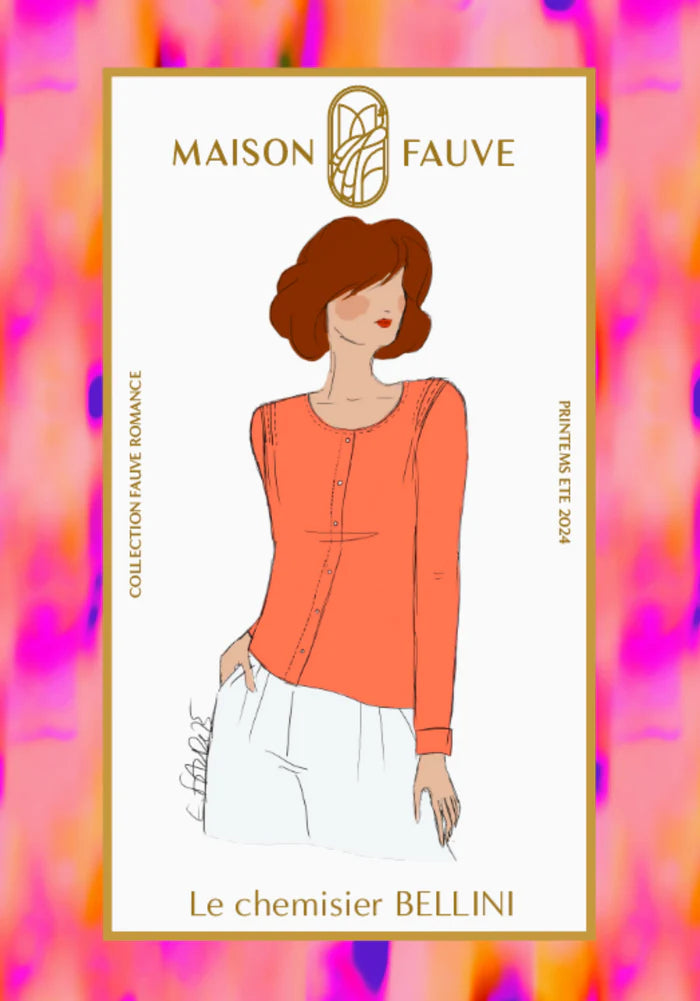 Chemisier BELLINI patron de couture pochette - MAISON FAUVE Patron de couture MAISON FAUVE | Gaspard et Léonie Tissus en ligne et Mercerie à Toulouse