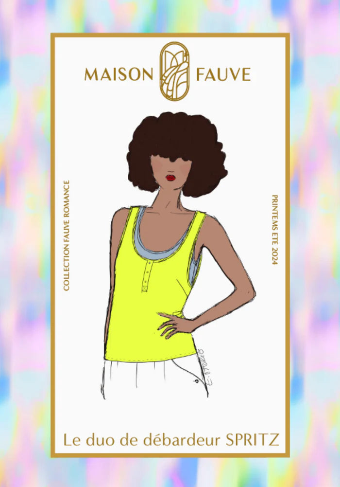 Débardeur SPRITZ Patron de couture Pochette - MAISON FAUVE Patron de couture MAISON FAUVE | Gaspard et Léonie Tissus en ligne et Mercerie à Toulouse
