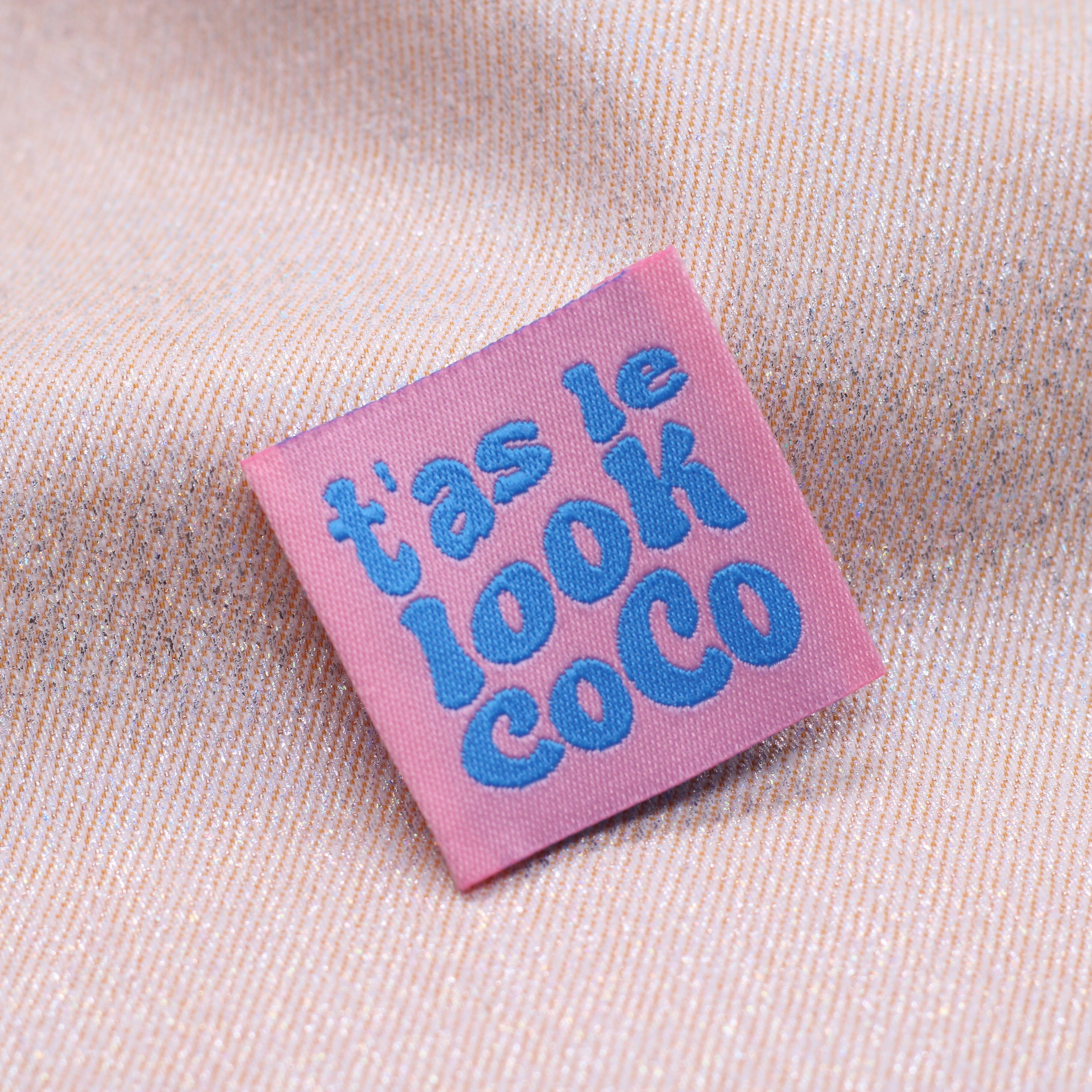 Etiquette tissée - "T'AS LE LOOK COCO " - BOHIN Etiquettes à coudre Bohin | Gaspard et Léonie Tissus en ligne et Mercerie à Toulouse