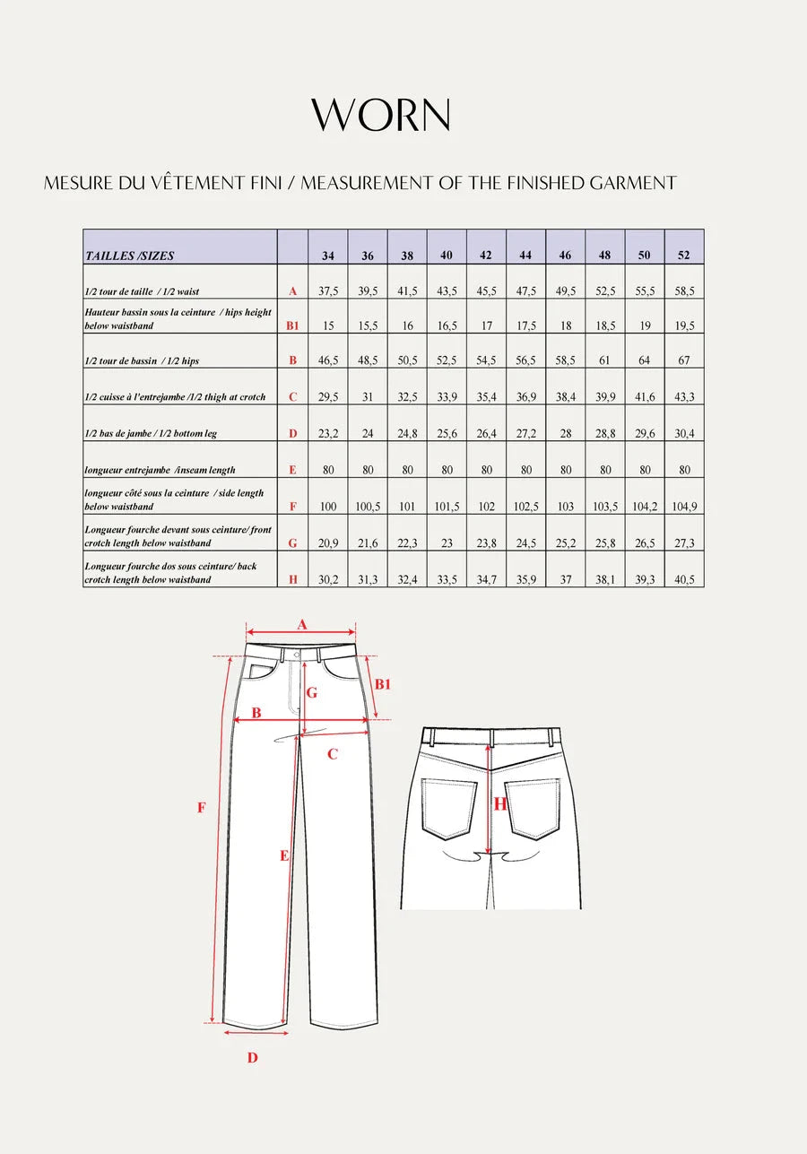 Jean WORN patron de couture pochette - MAISON FAUVE Patron de couture MAISON FAUVE | Gaspard et Léonie Tissus en ligne et Mercerie à Toulouse