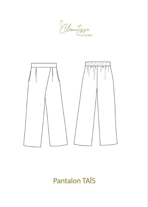 Pantalon TAÎS Patron de couture Pochette - CLEMATISSE PATTERN Patron de couture CLEMATISSE PATTERN | Gaspard et Léonie Tissus en ligne et Mercerie à Toulouse