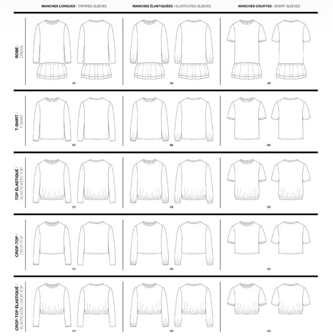 Patron I AM BALOO Robes, Sweat, T-Shirt, CROP TOPS Femme - Patron de couture pochette - I AM Patterns Patron de couture I AM Patterns | Gaspard et Léonie Tissus en ligne et Mercerie à Toulouse