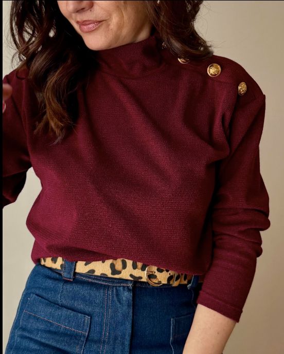 Pull NINO Patron de couture Pochette - CLEMATISSE PATTERN Patron de couture CLEMATISSE PATTERN | Gaspard et Léonie Tissus en ligne et Mercerie à Toulouse