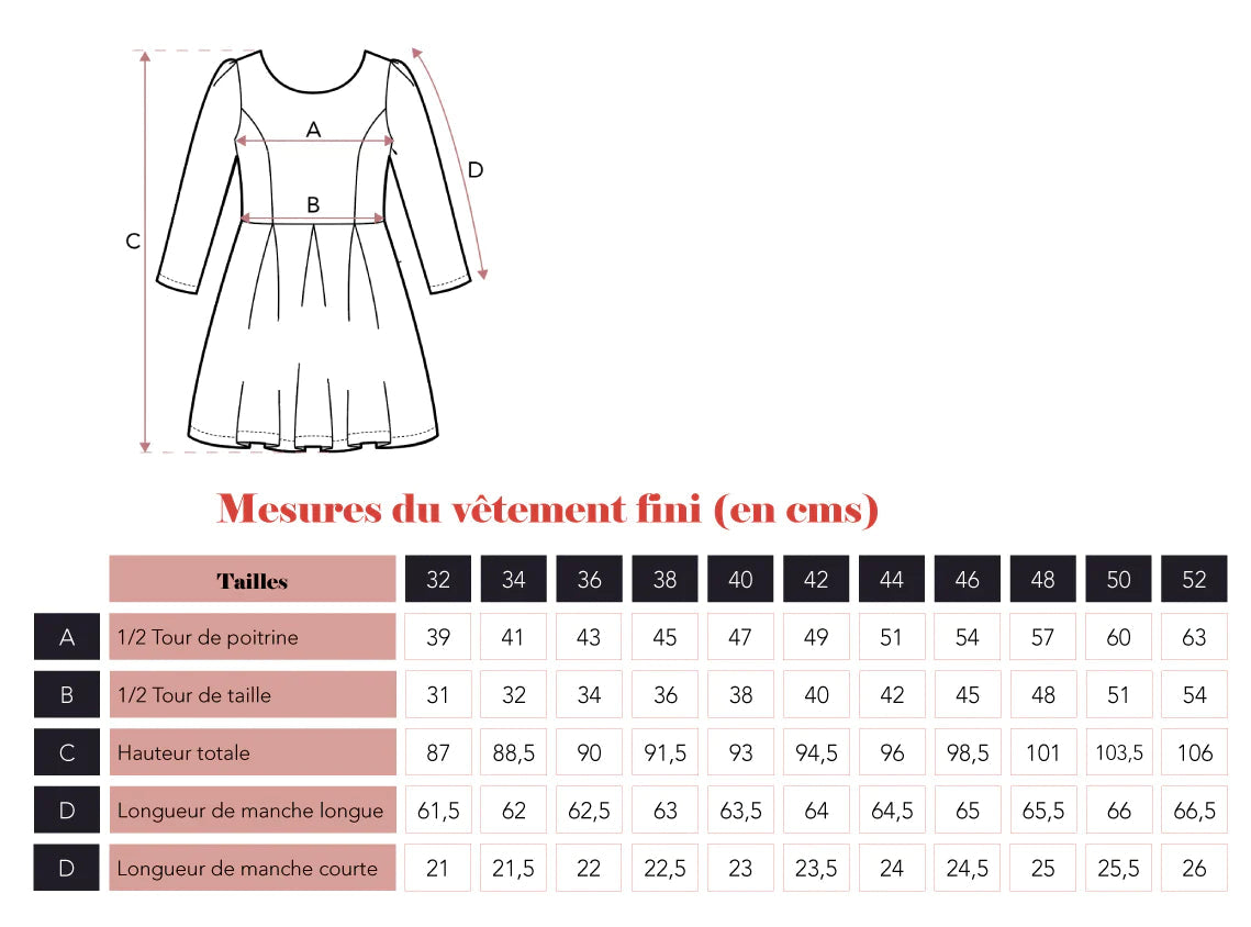 Robe SOLINE - Patron de couture pochette - SUPER BISON Patron de couture SUPER BISON | Gaspard et Léonie Tissus en ligne et Mercerie à Toulouse