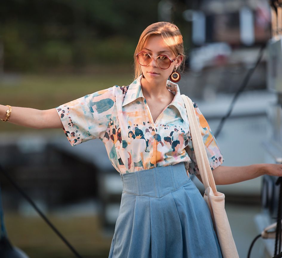 Tissu coton - ALL THE PEOPLE - See You At Six (Vendu X10cm) Tissus SEE YOU AT SIX | Gaspard et Léonie Tissus en ligne et Mercerie à Toulouse