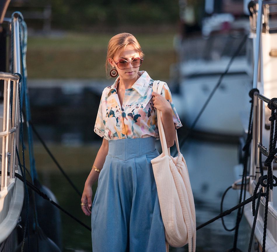 Tissu coton - ALL THE PEOPLE - See You At Six (Vendu X10cm) Tissus SEE YOU AT SIX | Gaspard et Léonie Tissus en ligne et Mercerie à Toulouse