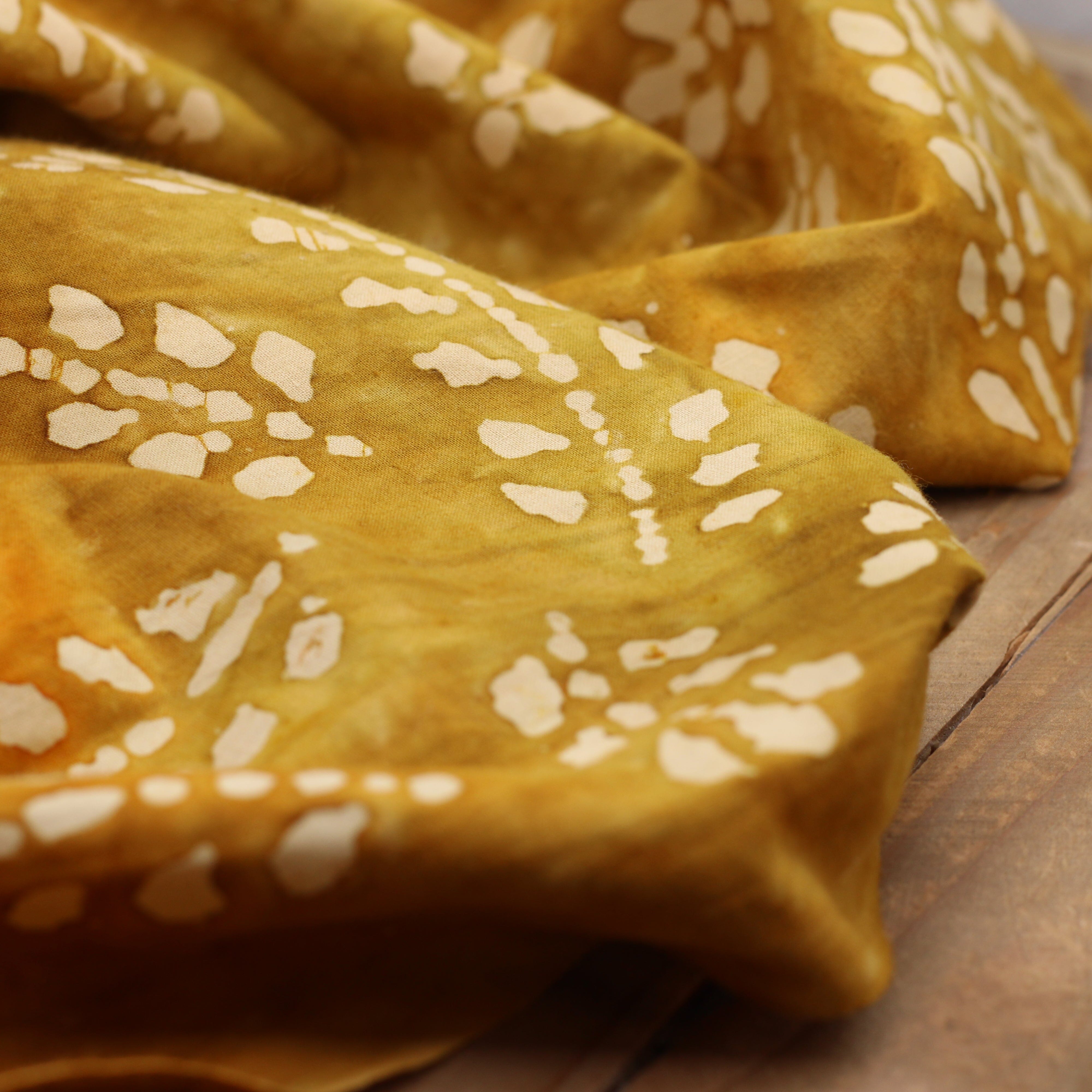 Tissu Coton Batik #21 -Orange (Vendu x10cm) Tissus Sélection Gaspard & Léonie | Gaspard et Léonie Tissus en ligne et Mercerie à Toulouse