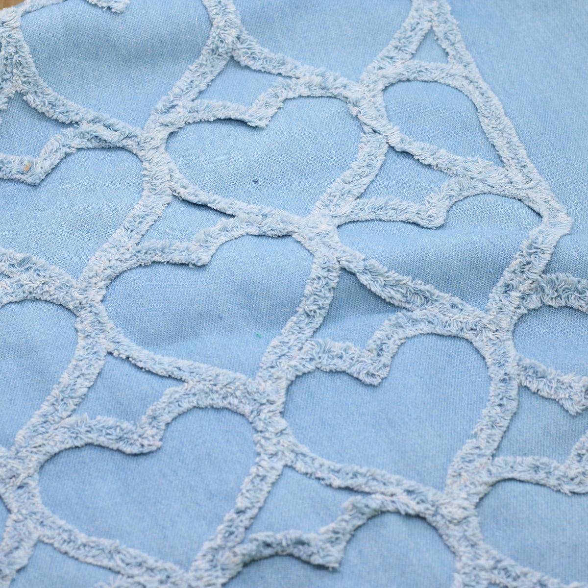 Tissu coton denim - COEURS - Bleu Clair (Vendu x10cm) Tissus Sélection Gaspard & Léonie | Gaspard et Léonie Tissus en ligne et Mercerie à Toulouse