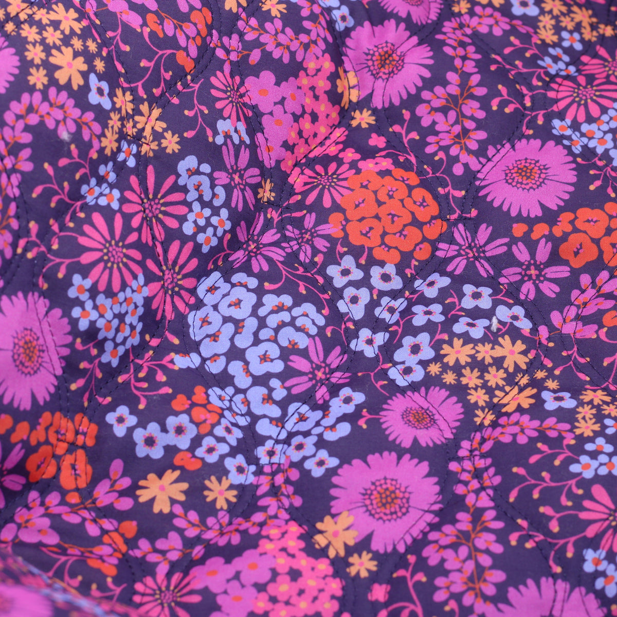 Tissu coton Matelassé - LIBERTY FLOWERS - Violet (Vendu x10cm) Tissus Sélection Gaspard & Léonie | Gaspard et Léonie Tissus en ligne et Mercerie à Toulouse