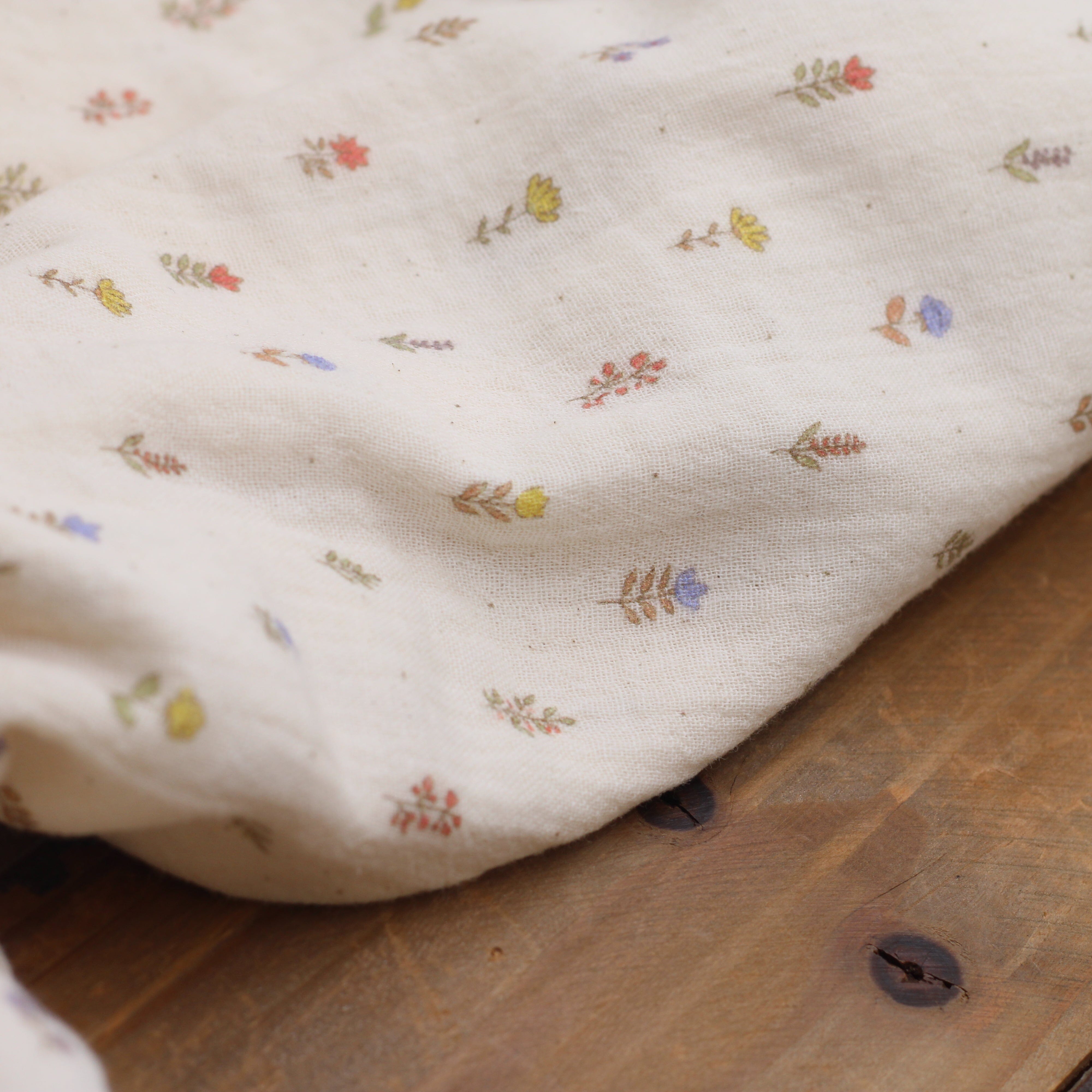 Tissu double Gaze de coton BIO - LUCIE - Ecru POPPY DESIGNED (Vendu x10cm) Tissus POPPY Designed For You | Gaspard et Léonie Tissus en ligne et Mercerie à Toulouse