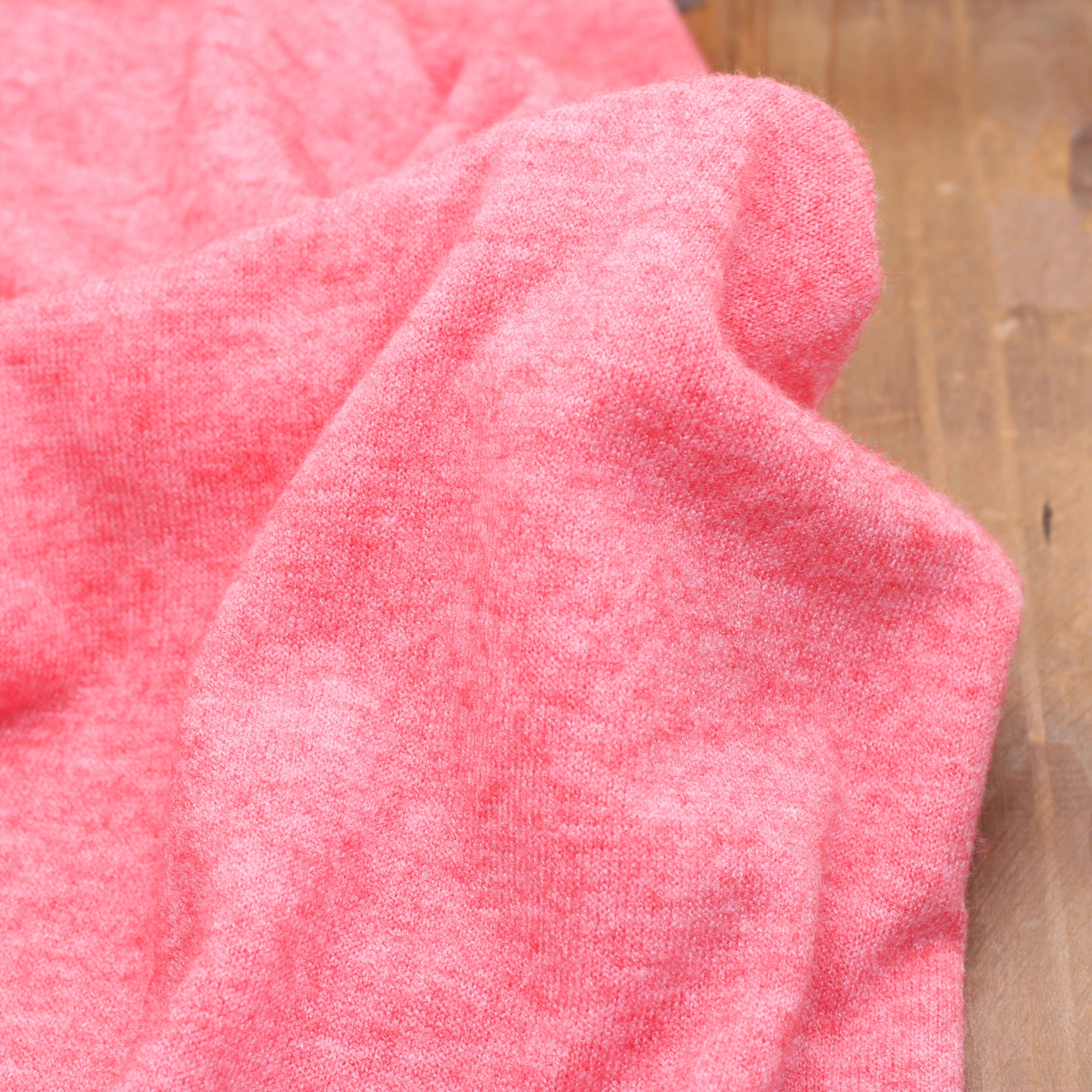 Tissu fines Mailles Viscose tricot - Corail Chiné (Vendu x10cm) Tissus Sélection Gaspard & Léonie | Gaspard et Léonie Tissus en ligne et Mercerie à Toulouse