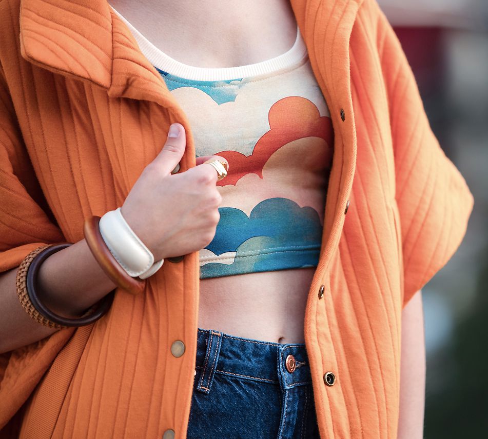 Tissu French Terry - COOL CLOUDS - See You At Six (Vendu X10cm) Tissus SEE YOU AT SIX | Gaspard et Léonie Tissus en ligne et Mercerie à Toulouse