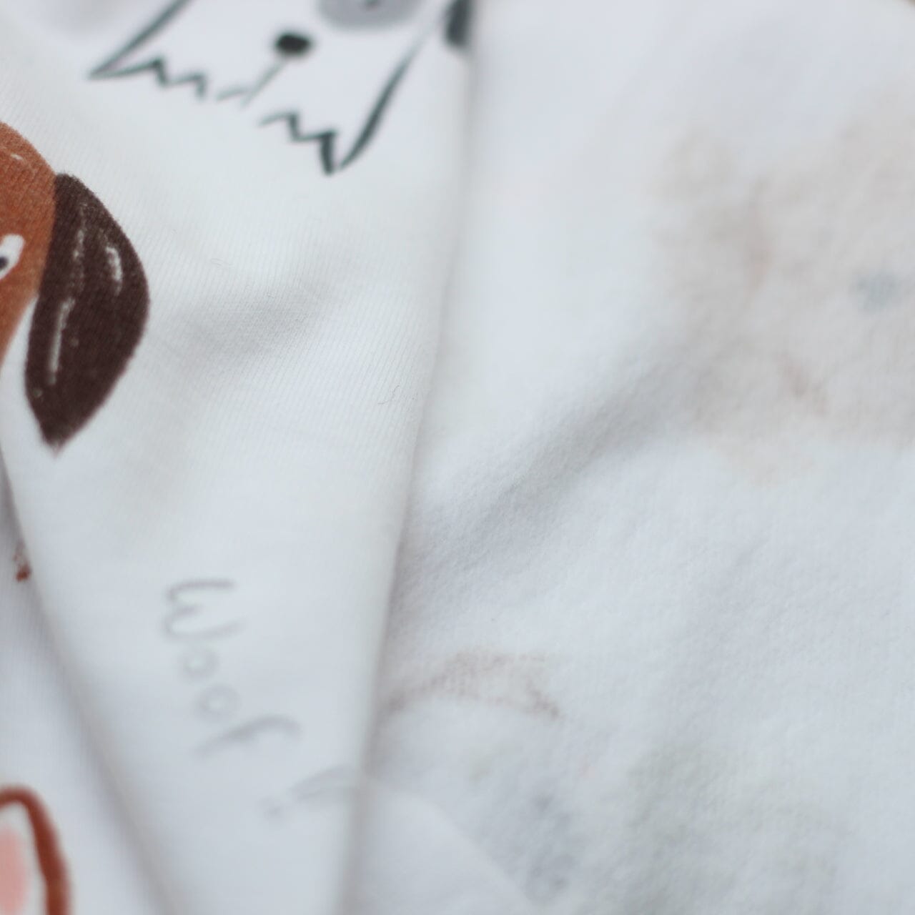 Tissu French Terry - DOGS - Blanc - Poppy Designed for You (Vendu x10cm) Tissus POPPY Designed For You | Gaspard et Léonie Tissus en ligne et Mercerie à Toulouse