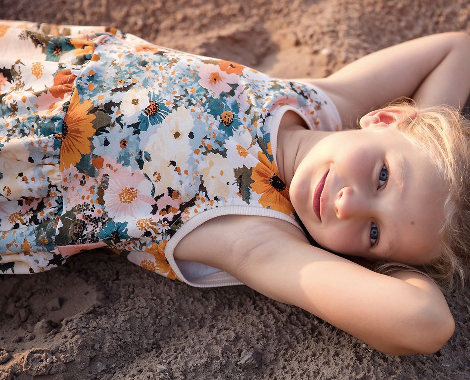 Tissu French Terry - FLOWER PAINTING - See You At Six (Vendu X10cm) Tissus SEE YOU AT SIX | Gaspard et Léonie Tissus en ligne et Mercerie à Toulouse