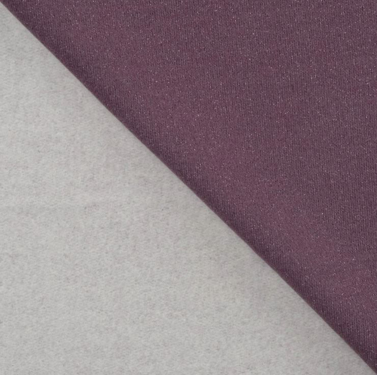 Tissu French Terry Glitter Mauve (Vendu x10cm) Tissus Sélection Gaspard & Léonie | Gaspard et Léonie Tissus en ligne et Mercerie à Toulouse