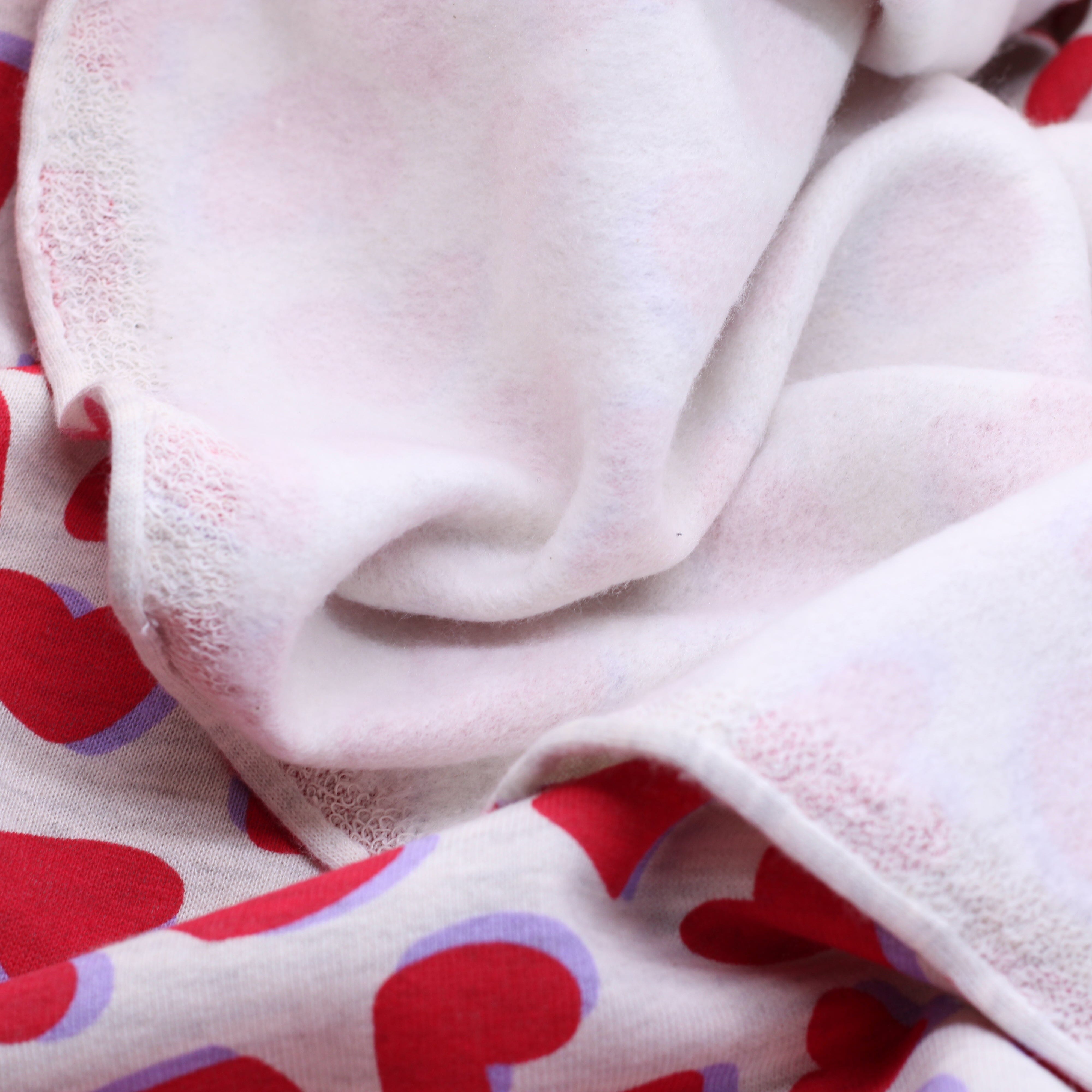 Tissu French terry - SWEETIE HEART - Gris clair chiné (Vendu x10cm) (Copie) Tissus POPPY Designed For You | Gaspard et Léonie Tissus en ligne et Mercerie à Toulouse