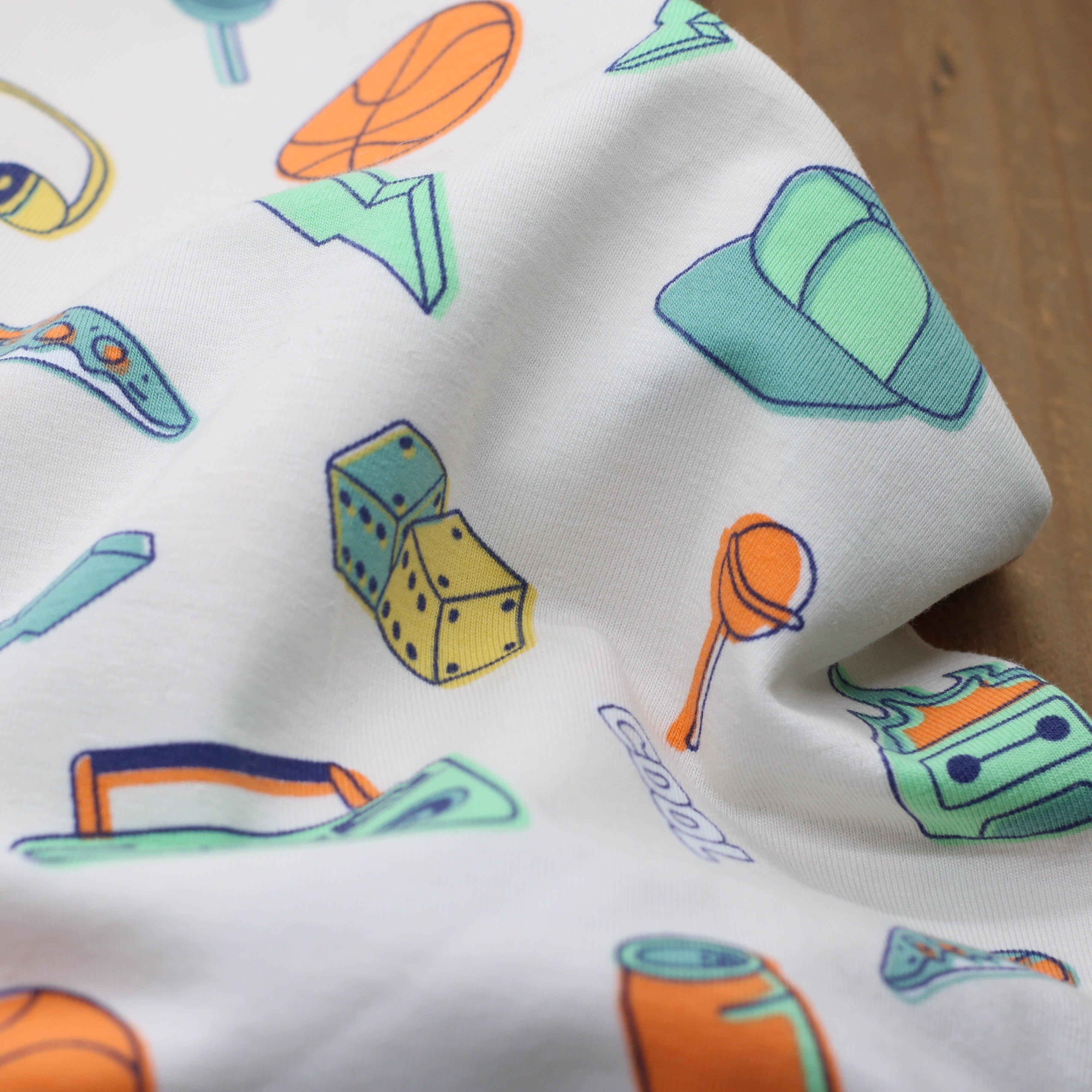 Tissu Jersey de coton - STREET MOOD - Beige- POPPY DESIGNED (Vendu x10cm) Tissus POPPY Designed For You | Gaspard et Léonie Tissus en ligne et Mercerie à Toulouse