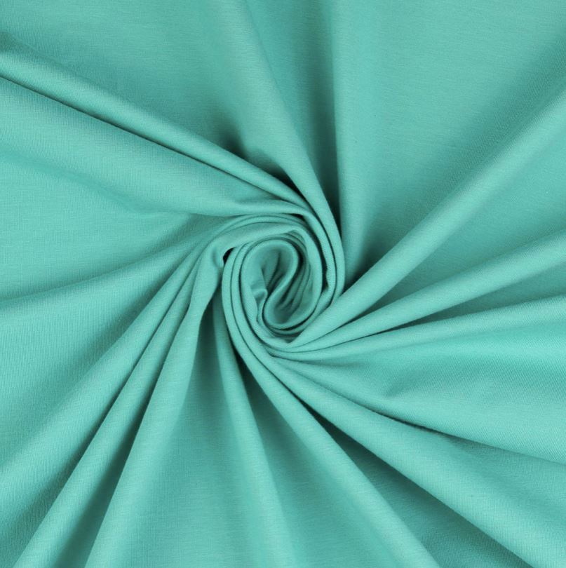 Tissu Jersey de coton uni BIO - Turquoise (Vendu x10cm) Tissus L'atelier de Gaspard et Léonie | Gaspard et Léonie Tissus en ligne et Mercerie à Toulouse