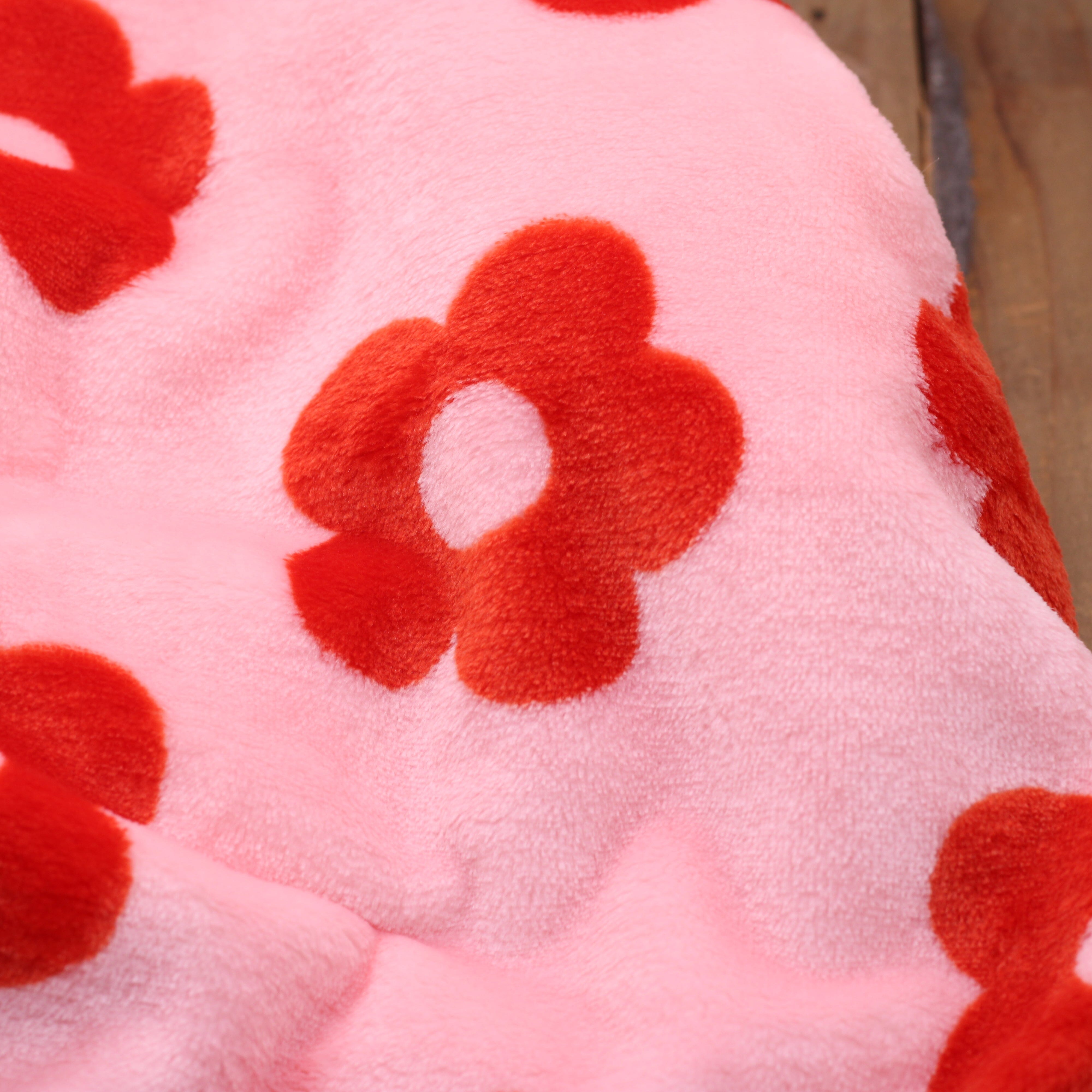 Tissu Polaire - Fleurs - rose (Vendu x10cm) Tissus Sélection Gaspard & Léonie | Gaspard et Léonie Tissus en ligne et Mercerie à Toulouse