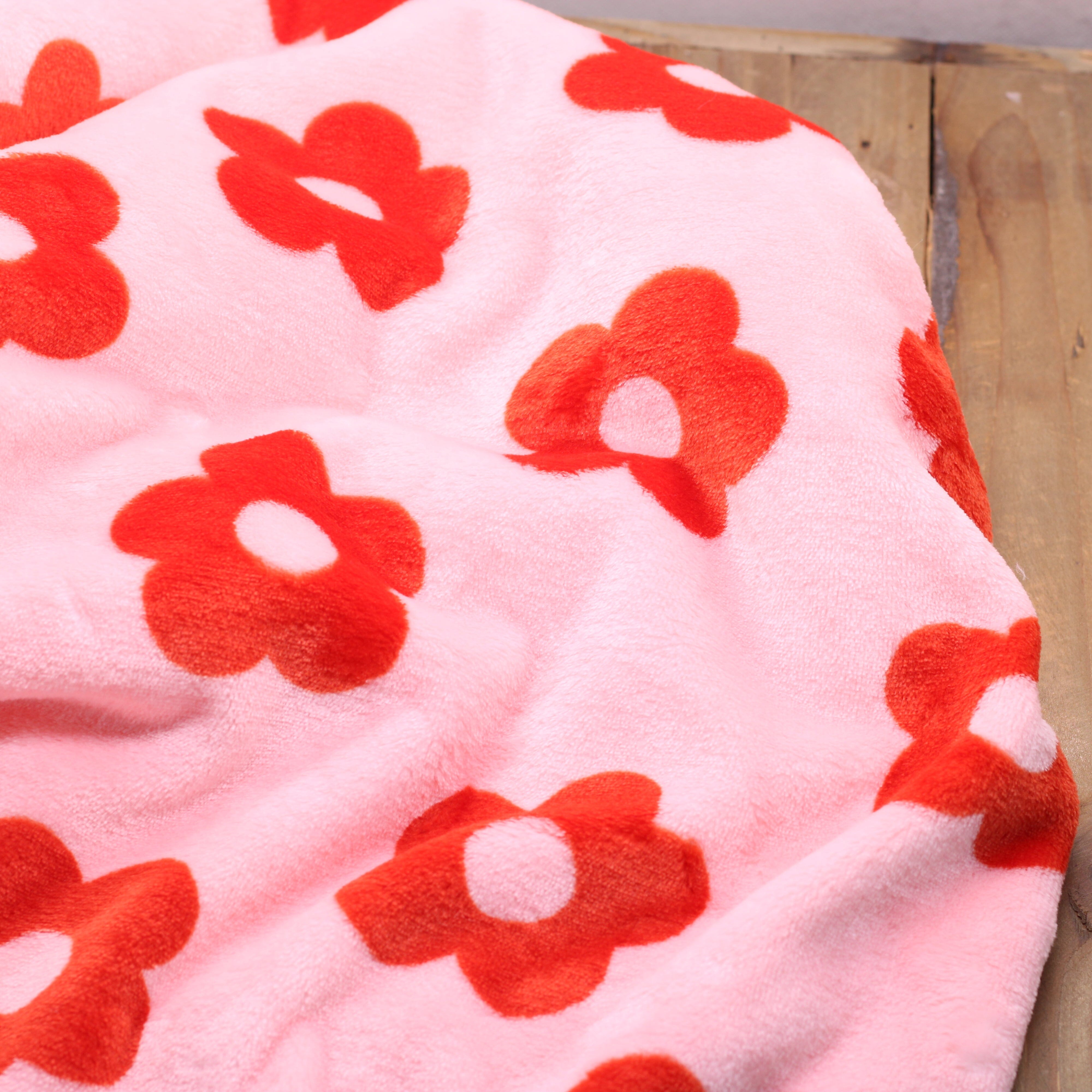 Tissu Polaire - Fleurs - rose (Vendu x10cm) Tissus Sélection Gaspard & Léonie | Gaspard et Léonie Tissus en ligne et Mercerie à Toulouse