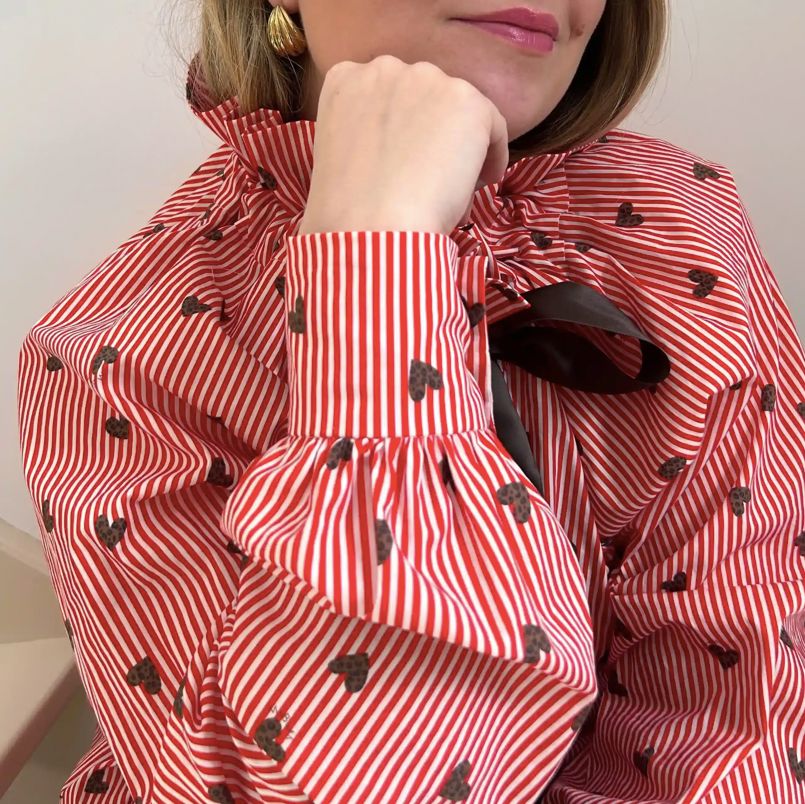 Tissu Popeline de coton - CHERI - Maison BLOOM MOOD (Vendu x10cm) PROCHAINEMENT Tissus Maison BLOOM MOOD | Gaspard et Léonie Tissus en ligne et Mercerie à Toulouse