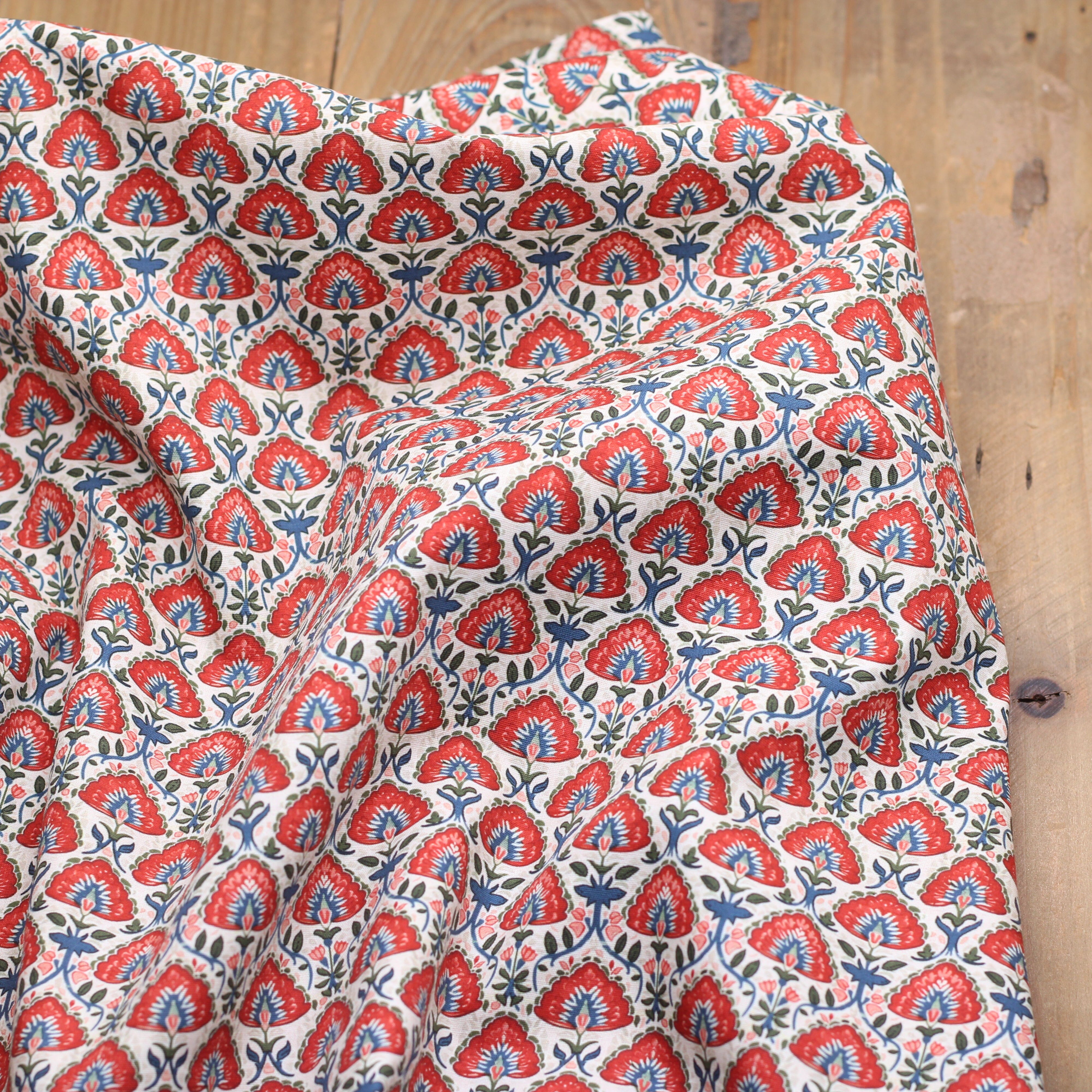 Tissu Popeline de coton- INDIA - Ecru - STENZO (Vendu x10cm) Tissus Stenzo | Gaspard et Léonie Tissus en ligne et Mercerie à Toulouse