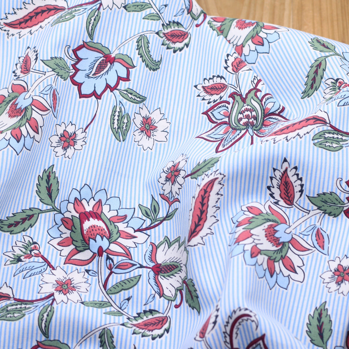 Tissu popeline de coton - PANJI - Ecru (vendu x10cm) Tissus DOMOTEX | Gaspard et Léonie Tissus en ligne et Mercerie à Toulouse