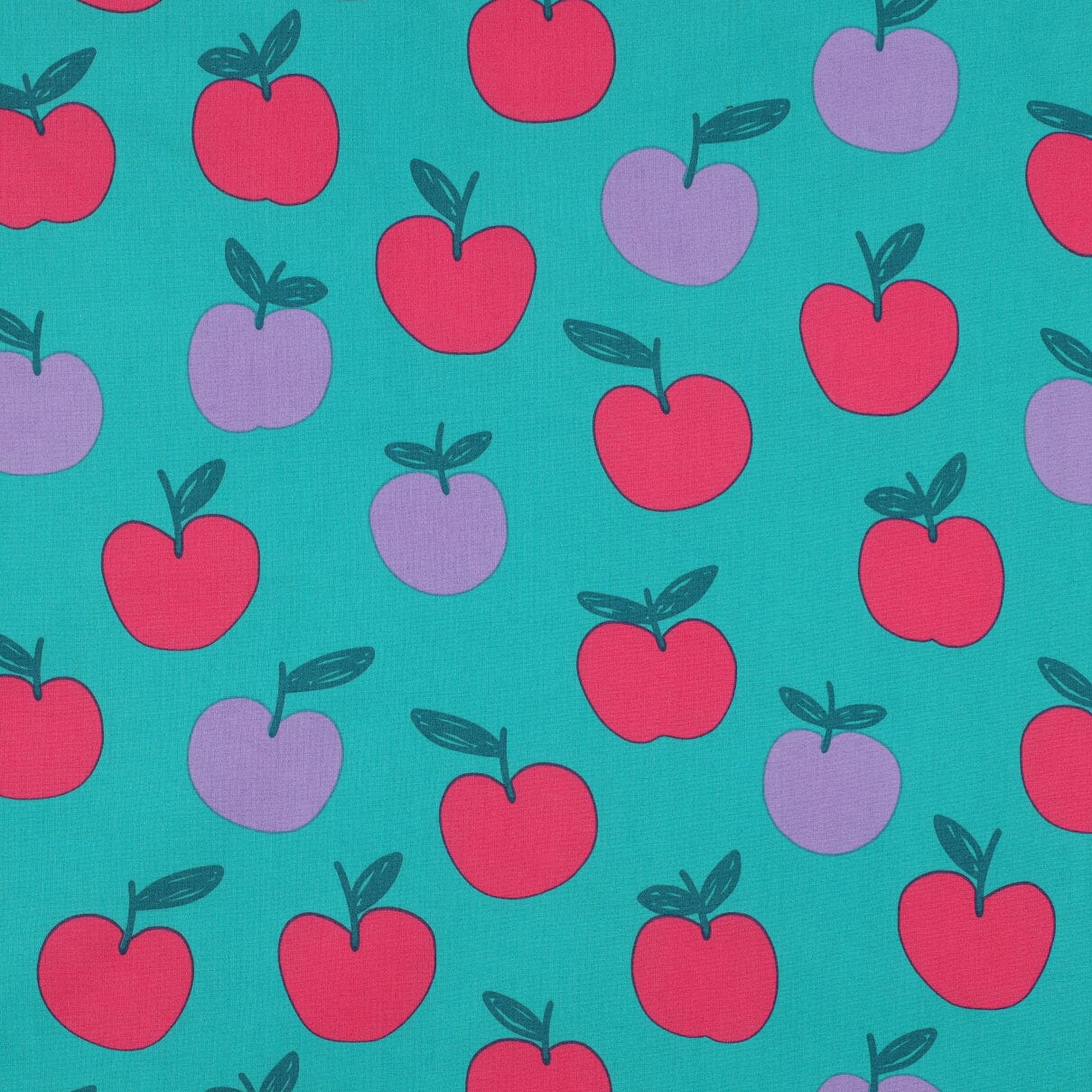 Tissu Popeline de coton - Pommes - Pétrole (Vendu x10cm) Tissus POPPY Design For You | Gaspard et Léonie Tissus en ligne et Mercerie à Toulouse