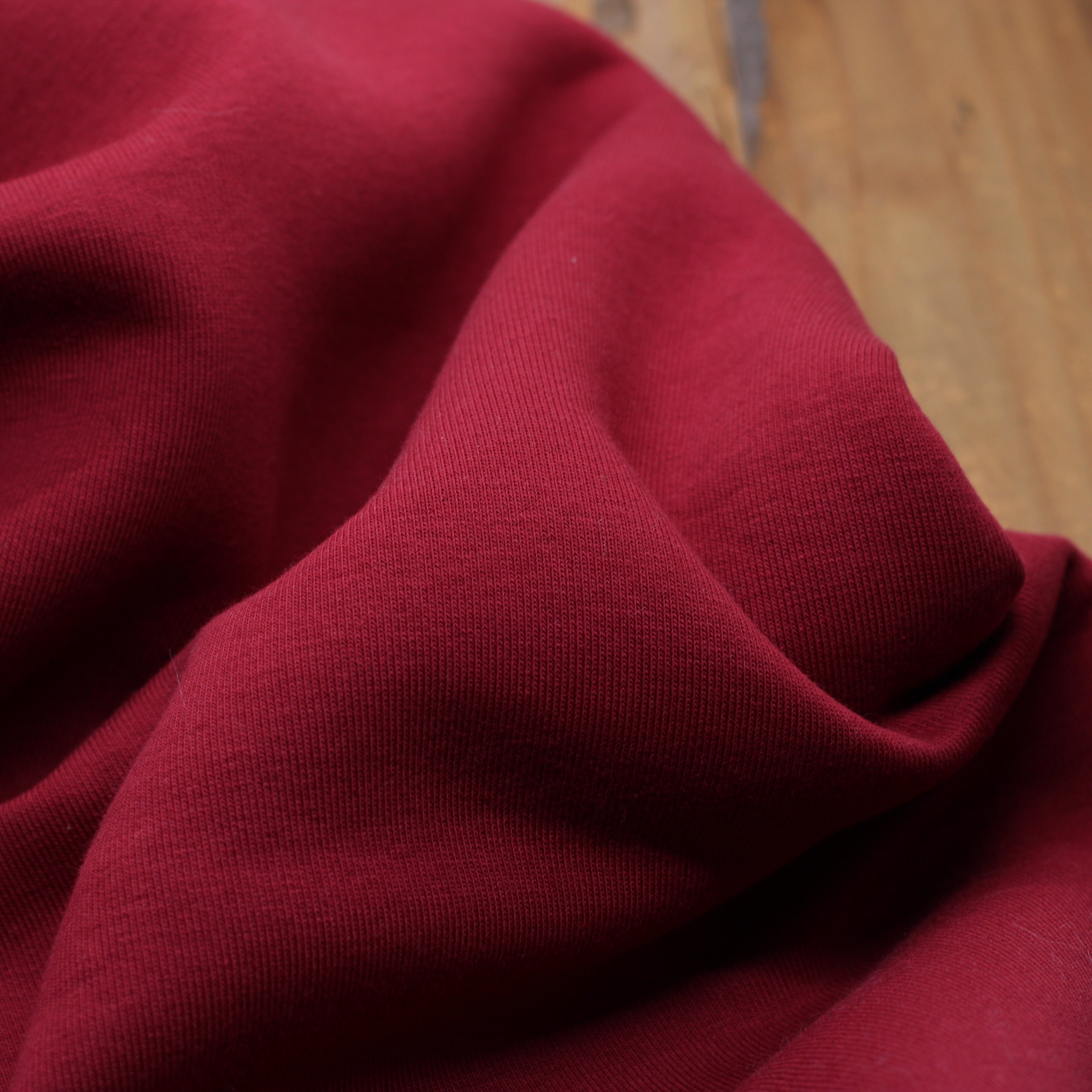 Tissu Sweat / Jogging - Bordeaux (Vendu x10cm) Tissus Sélection Gaspard & Léonie | Gaspard et Léonie Tissus en ligne et Mercerie à Toulouse