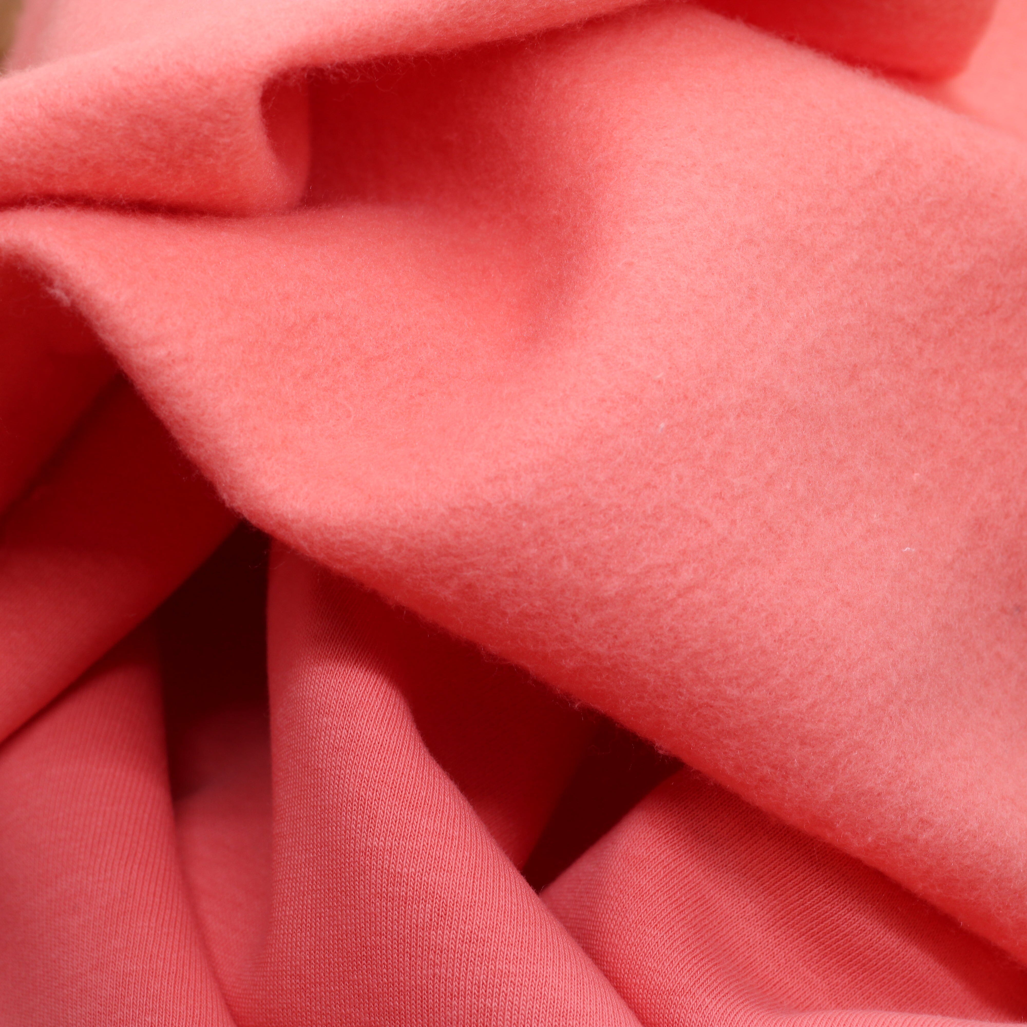 Tissu Sweat / Jogging - Corail (Vendu x10cm) Tissus Sélection Gaspard & Léonie | Gaspard et Léonie Tissus en ligne et Mercerie à Toulouse