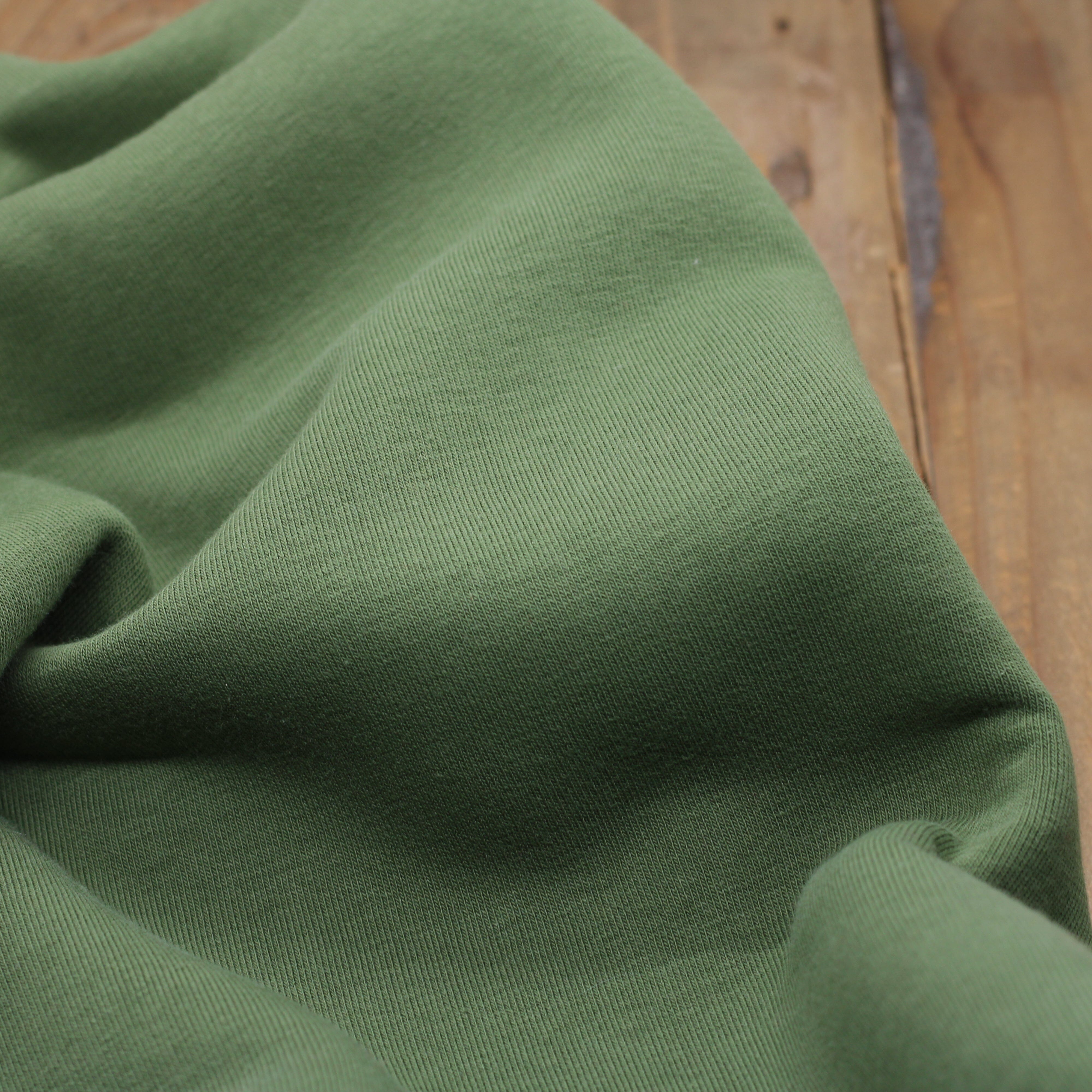 Tissu Sweat / Jogging - Vert KAKI (Vendu x10cm) Tissus Sélection Gaspard & Léonie | Gaspard et Léonie Tissus en ligne et Mercerie à Toulouse